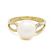 Kobu Parels Summer Pearl ring with diamonds V-SI 0.03 ct