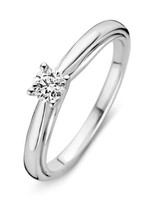 Excellent Jewelry Solitair Diamond Ring Witgoud 0.25 ct