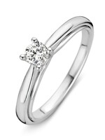 Excellent Jewelry Solitair Diamond Ring Witgoud 0.30 ct