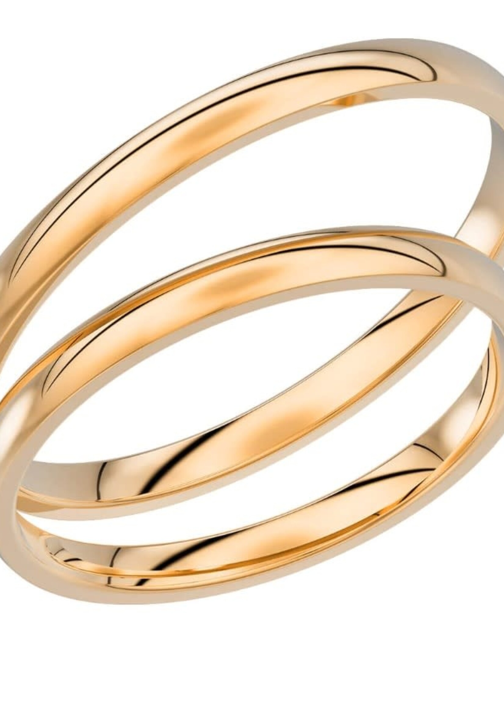 Klassieke 14 k Geelgouden Trouwring 2 mm