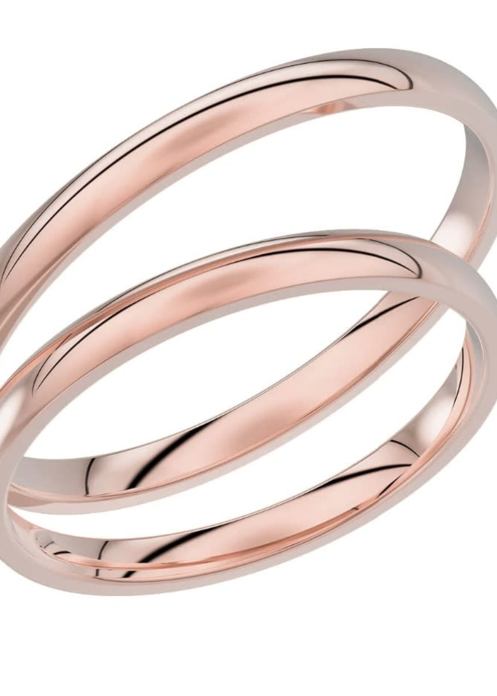 Klassieke 14 k Geelgouden Trouwring 2 mm