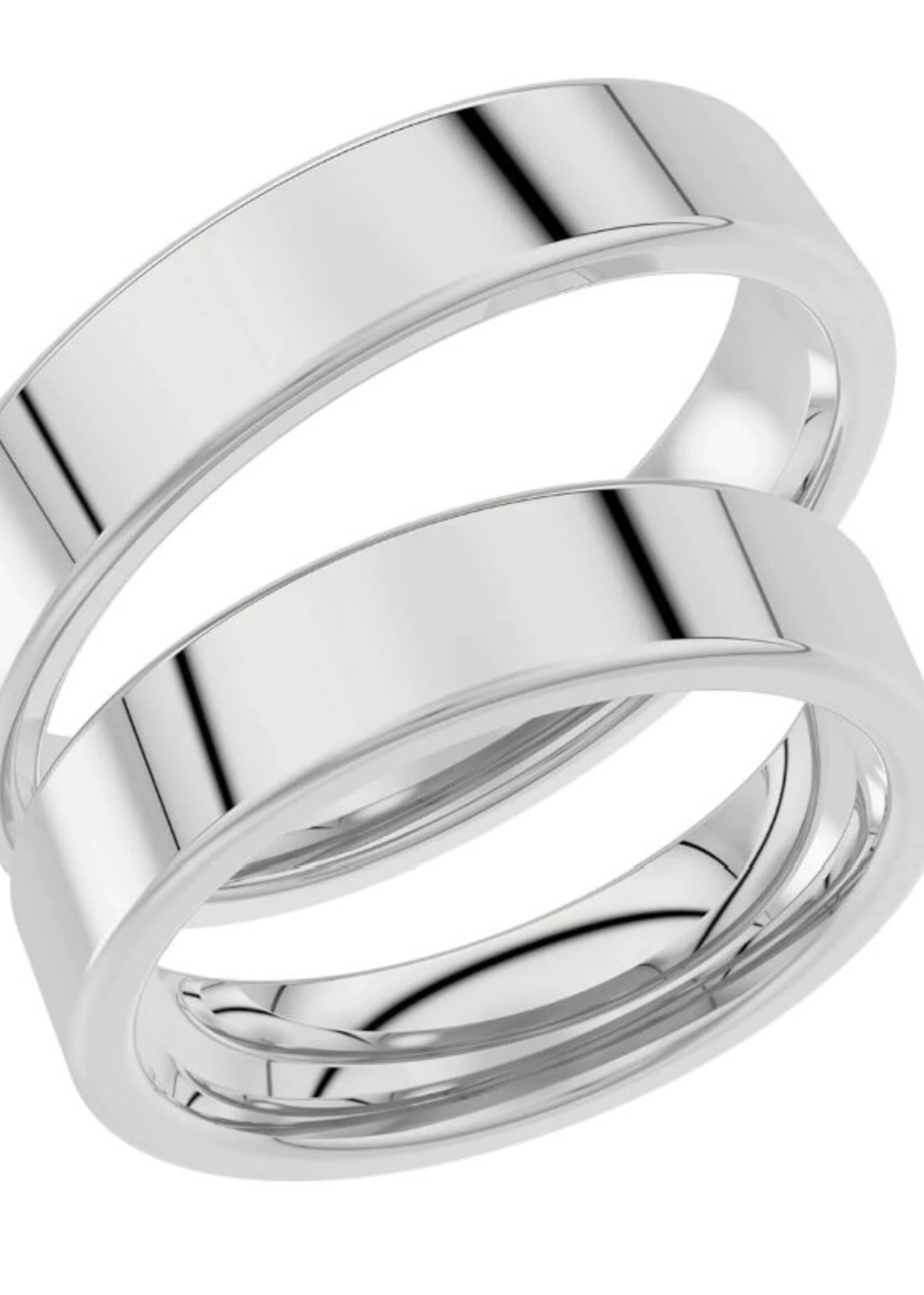 Klassieke Witgouden Trouwring 4.0 mm