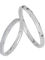 Witgouden 14 k Trouwring 2.0 mm