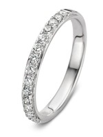 Excellent Jewelry Eternity Ring in White Gold with Diamonds 0.36 ct
