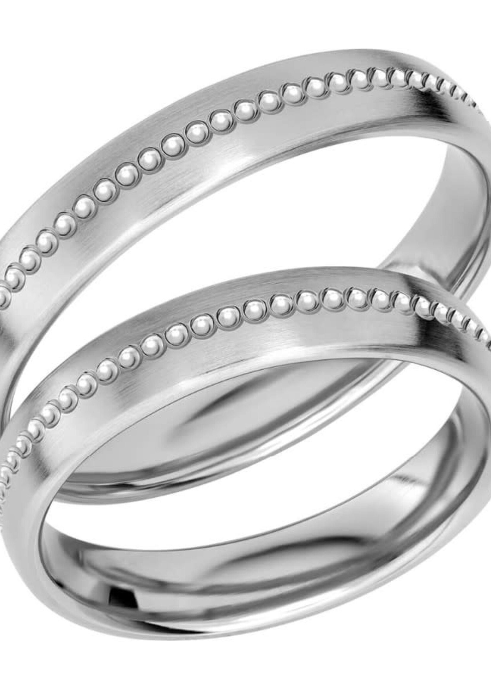 Witgouden 18 k Diamant Ring  0.03 ct 4 mm