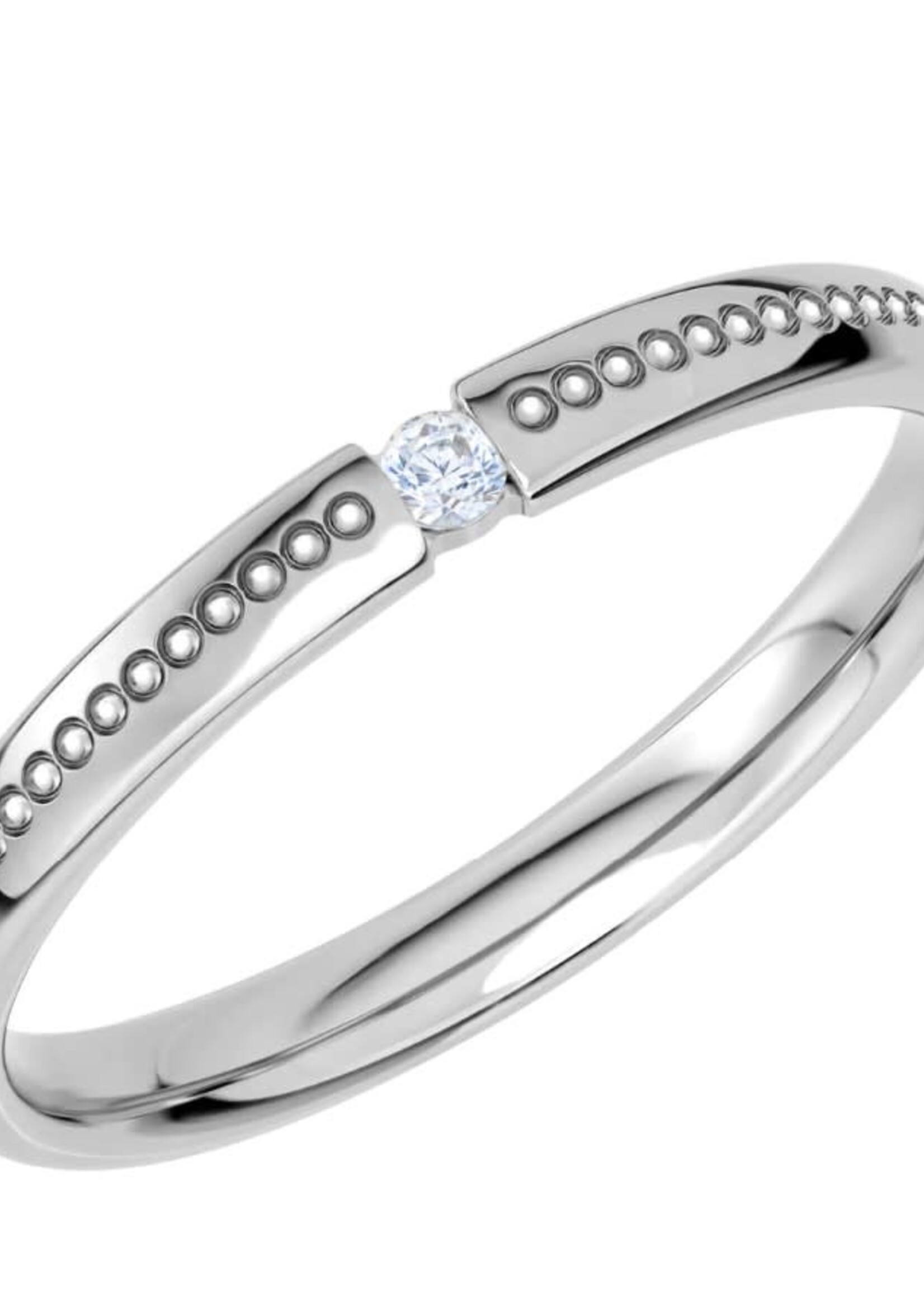 Witgouden 18 k Trouwring 2.5 mm