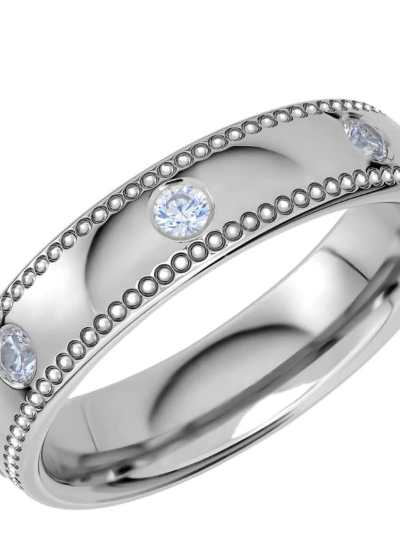 Witgouden 18 k Diamant Ring 0.35 ct