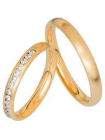 Klassieke Geelgouden 18 k Trouwring 3 mm Breed