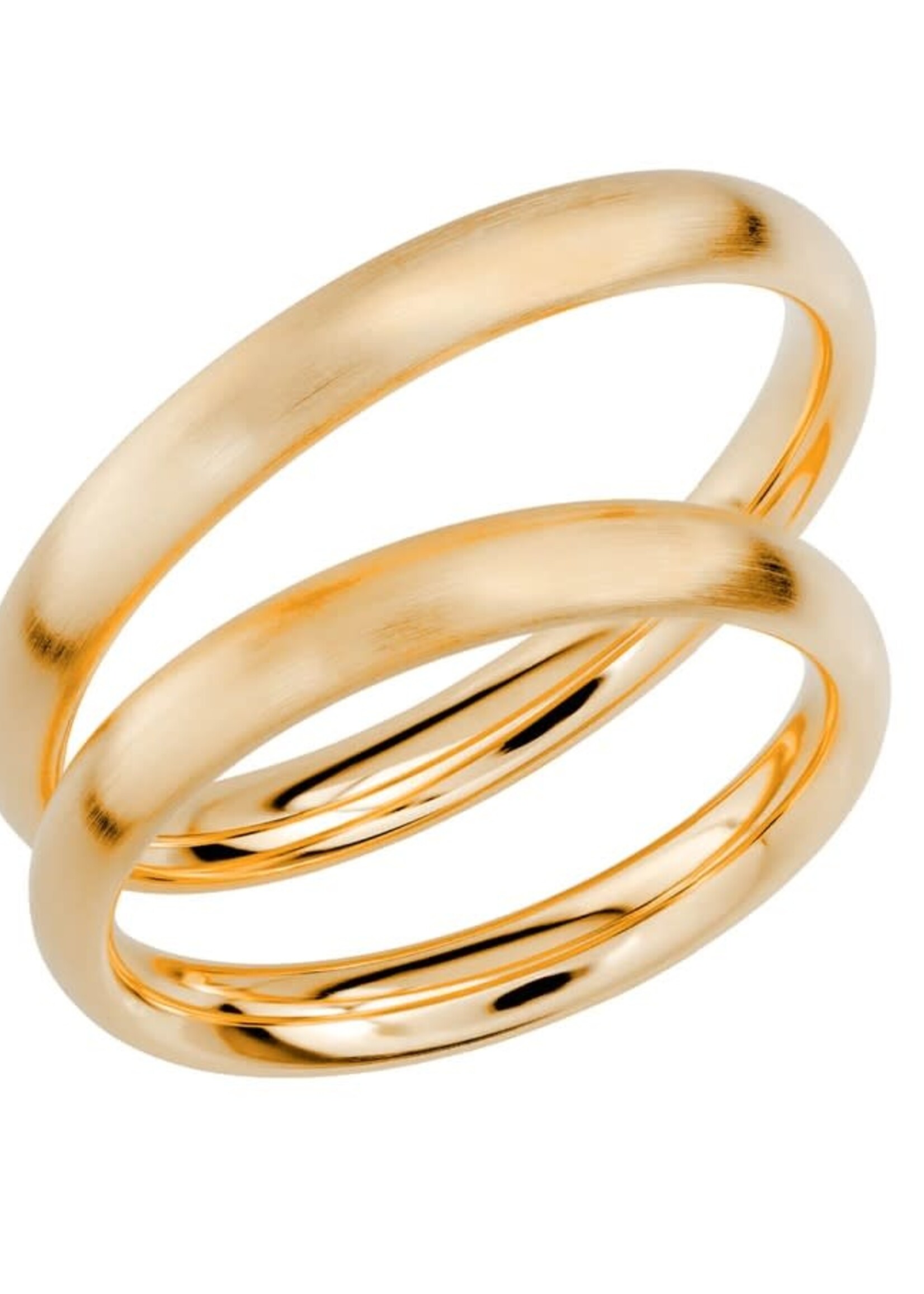 Klassieke Geelgouden 18 k Trouwring 3 mm Breed