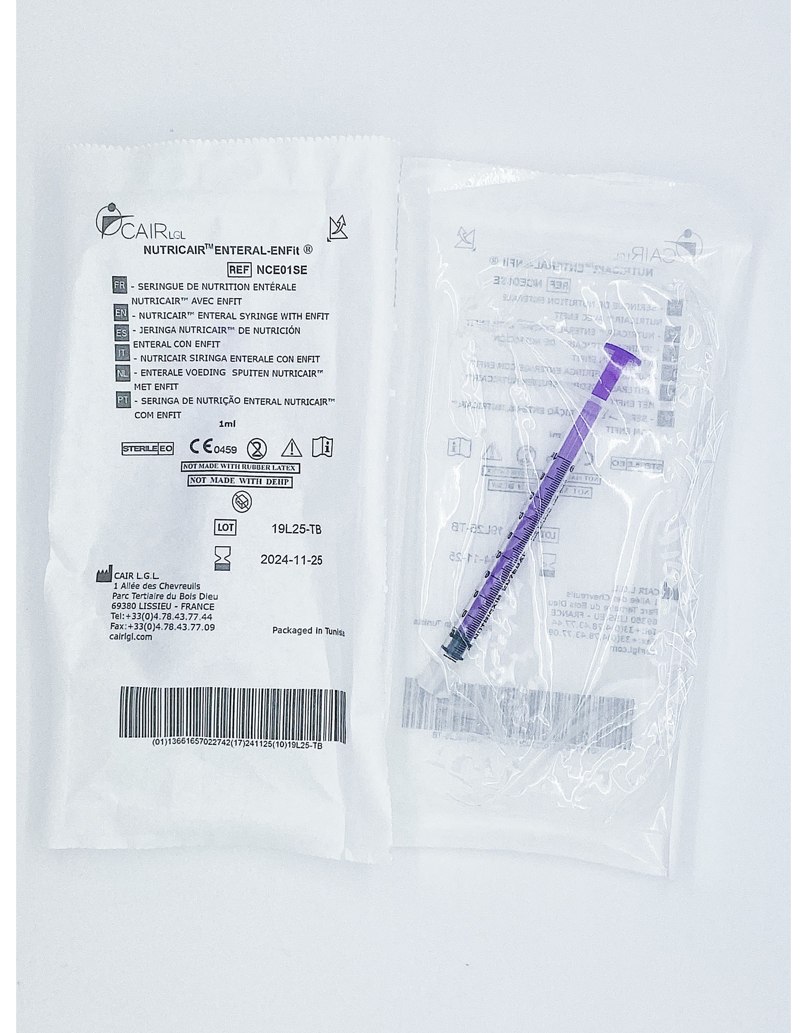 Cair Nutricair Enteral Syringe 1ml- Sterile