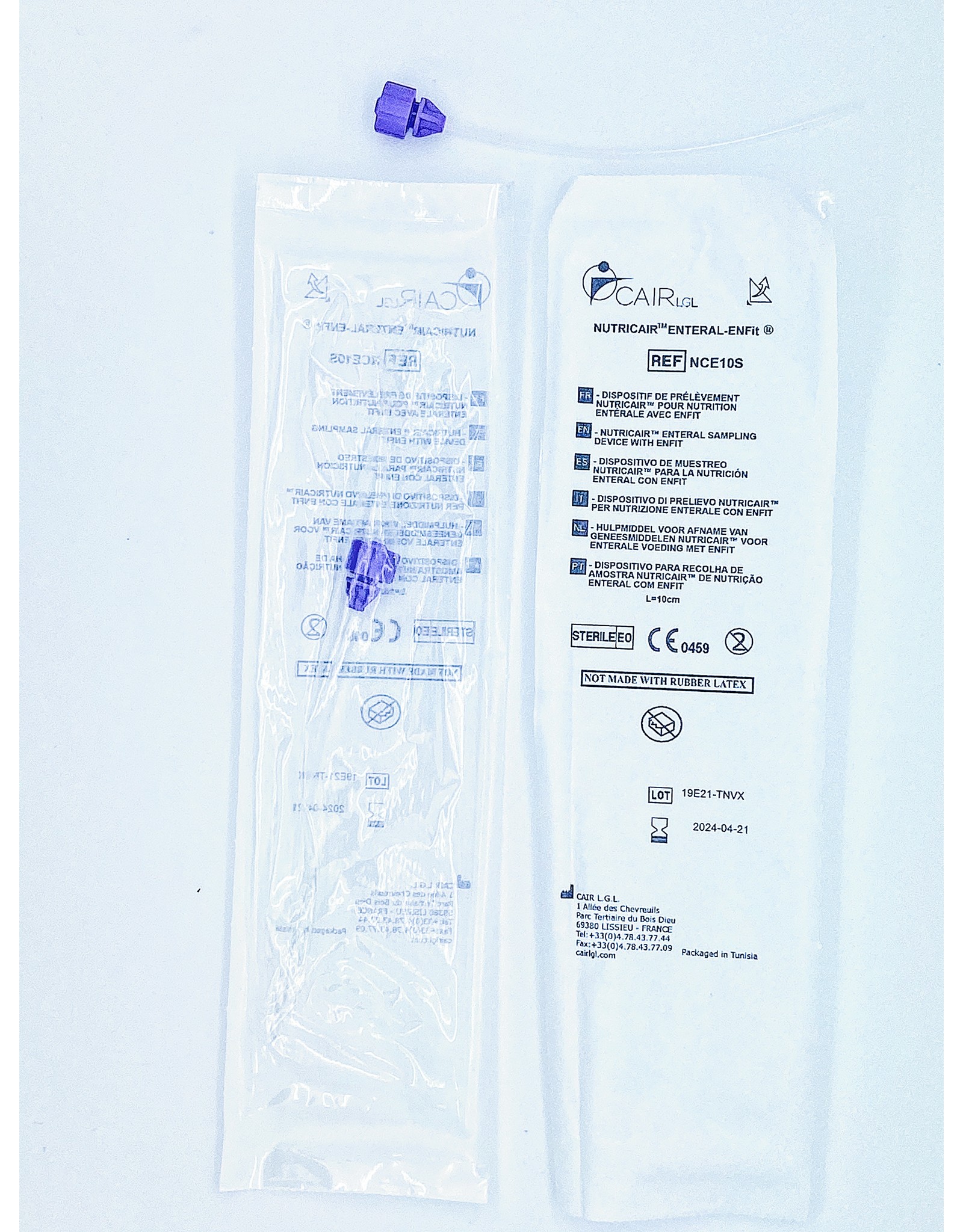 Cair Nutricair Sampling Straw for medication or milk sampling 10cm - Sterile