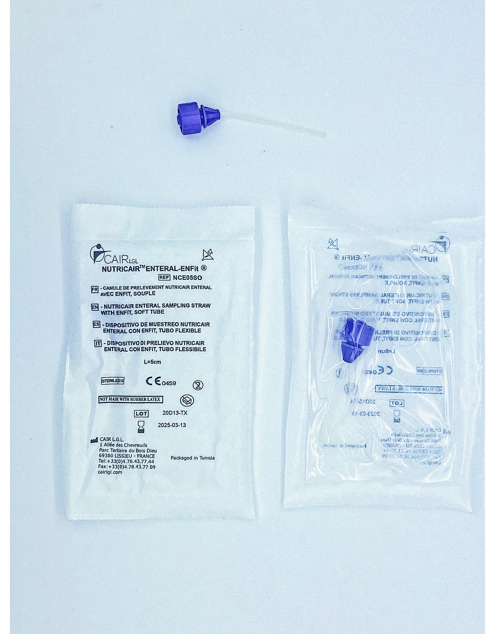 Cair Nutricair Sampling Straw for fingertip feeding 5cm -Sterile