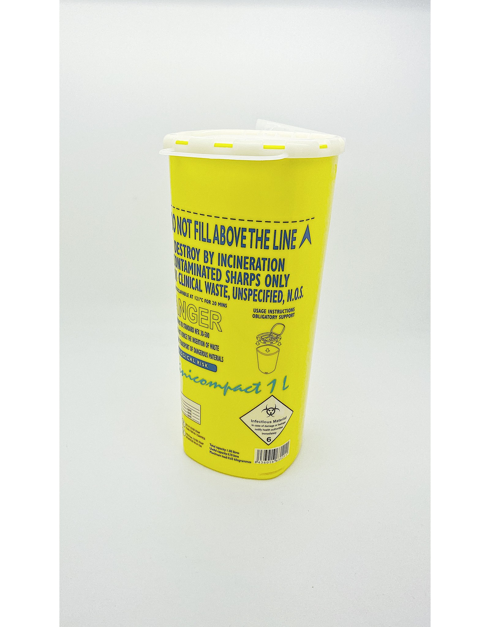 Sanypick Sanypick Minicompact Sharps Container 1 Liter