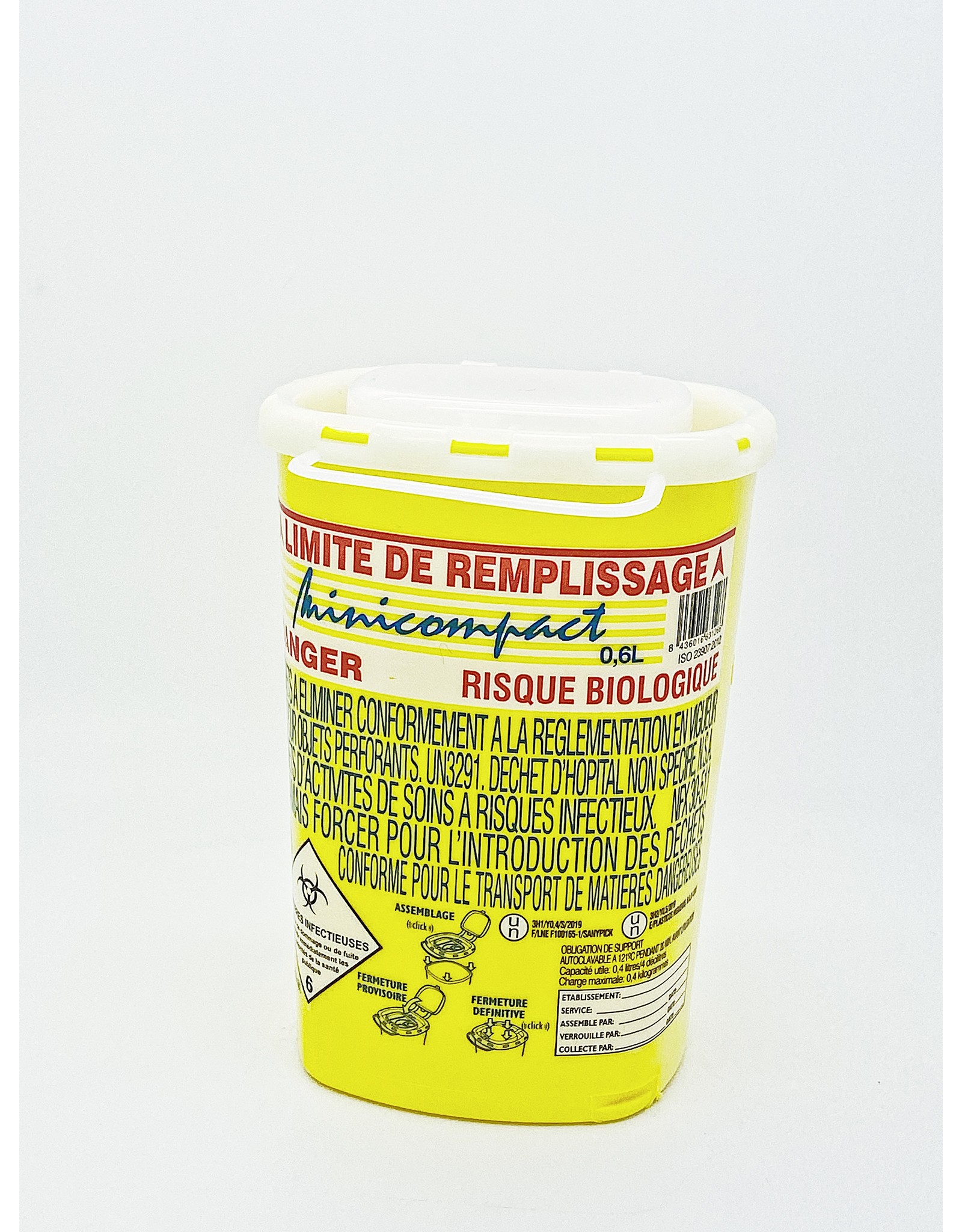 Sanypick Sanypick Minicompact Sharps Container 0,6 Liters