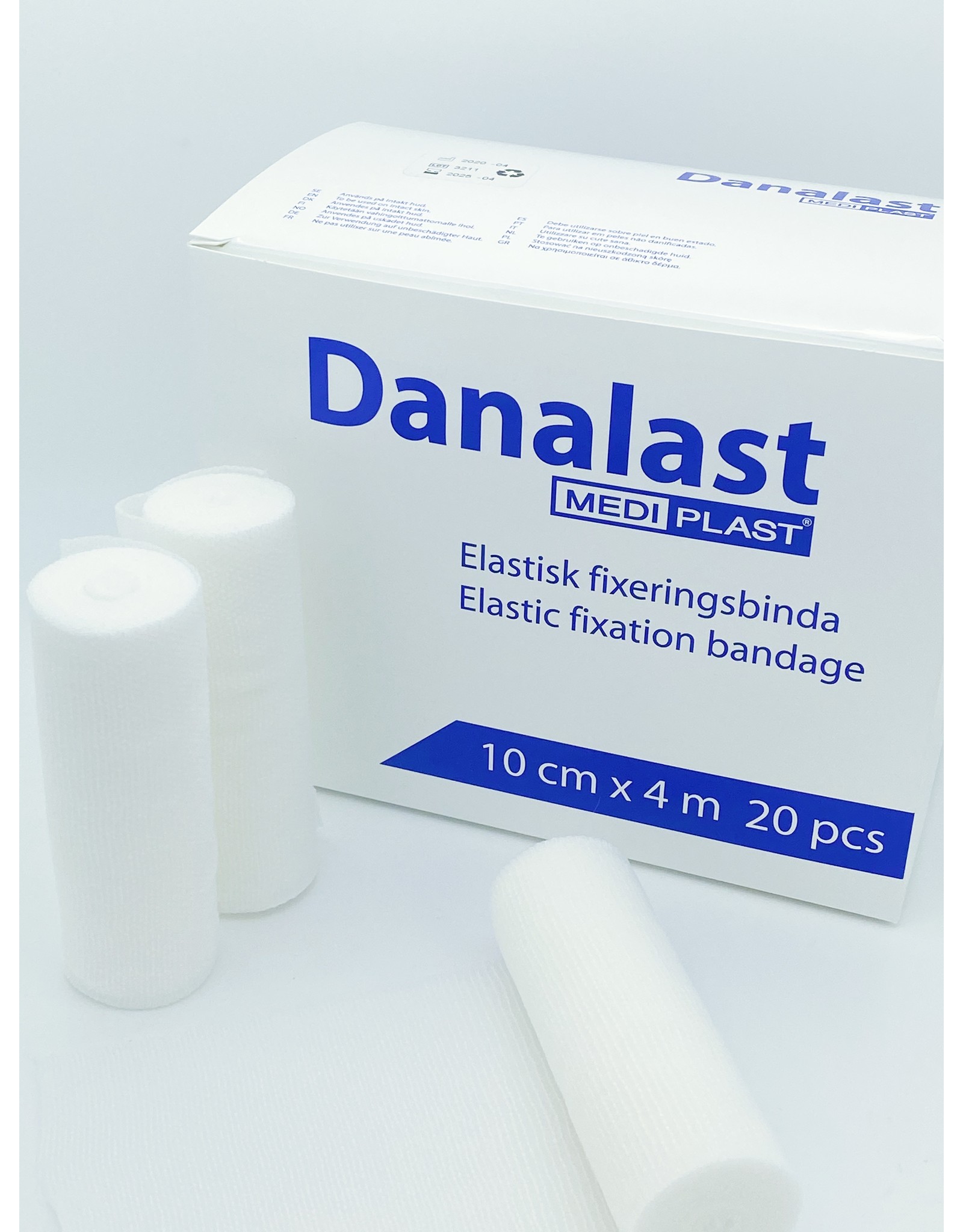 Mediplast Danalast Elastic Fixation Bandages 10cm x 4m - Box with 20 rolls