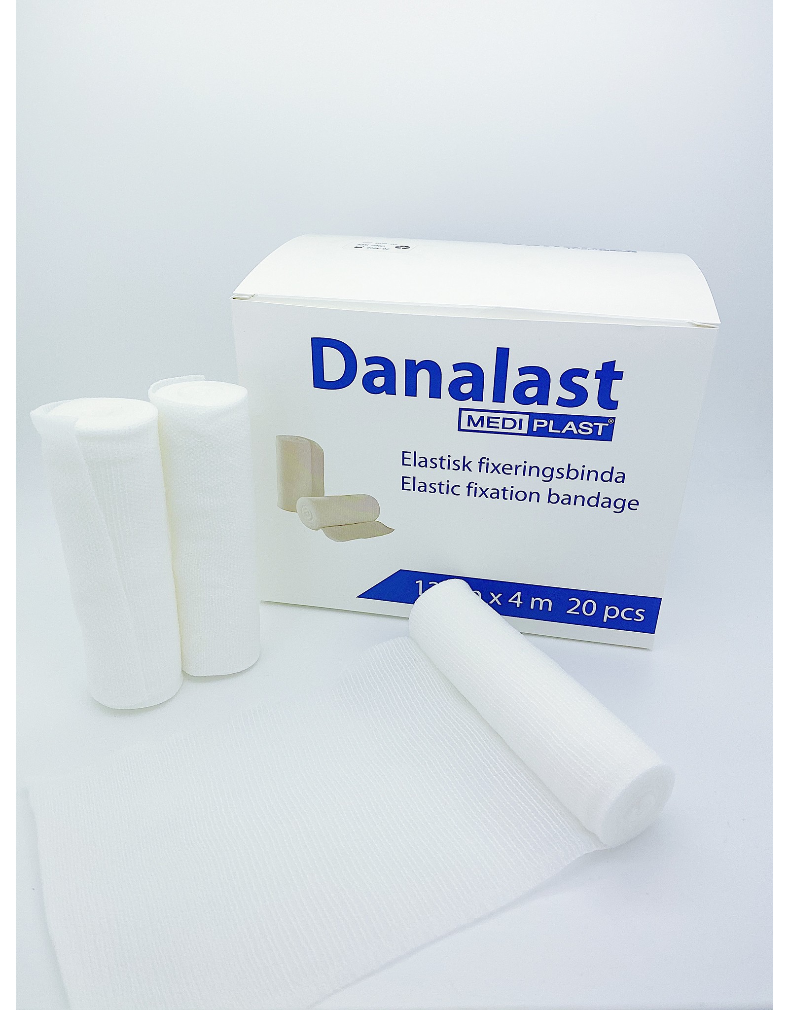 Mediplast Danalast Elastic Fixation Bandages 12cm x 4m-  Box with 20 rolls