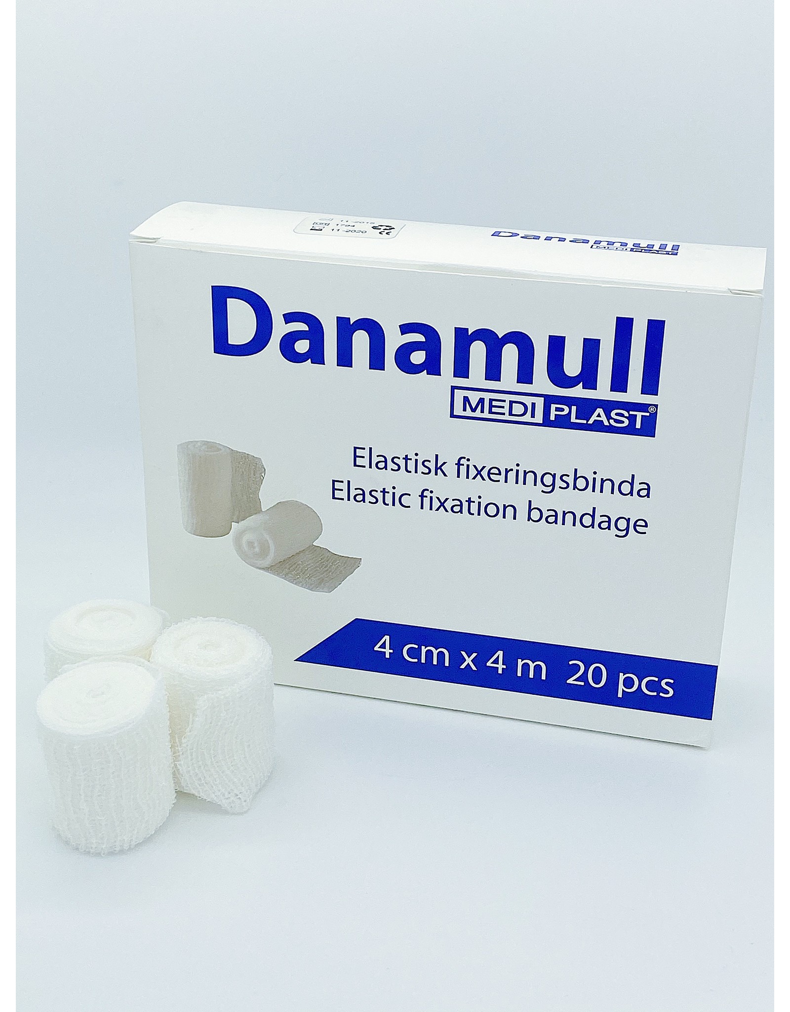 Mediplast Danamull Elastic Fixation Bandages 4cm x 4m - Box with 20 pieces