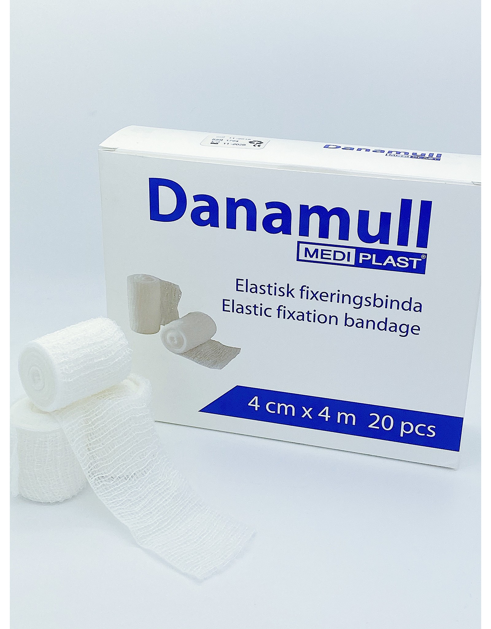 Mediplast Danamull Elastic Fixation Bandages 4cm x 4m - Box with 20 pieces