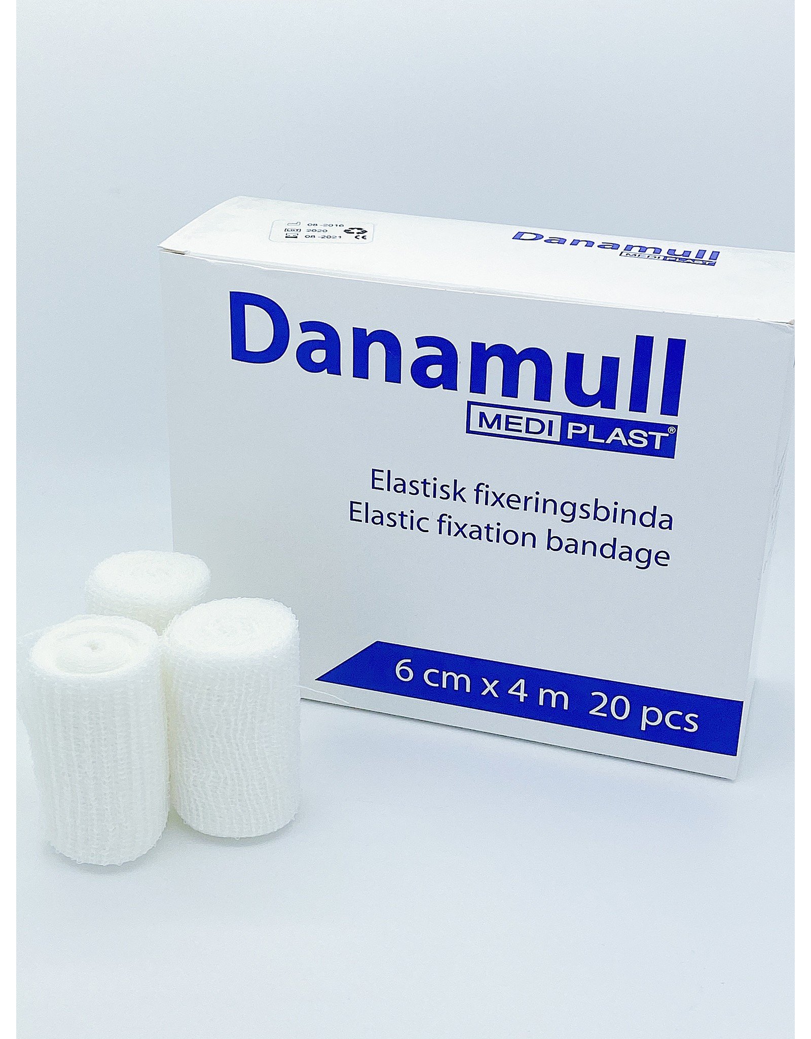 Mediplast Danamull Elastisch Gaasverband 6cm x 4m - Doos 20 Stuks