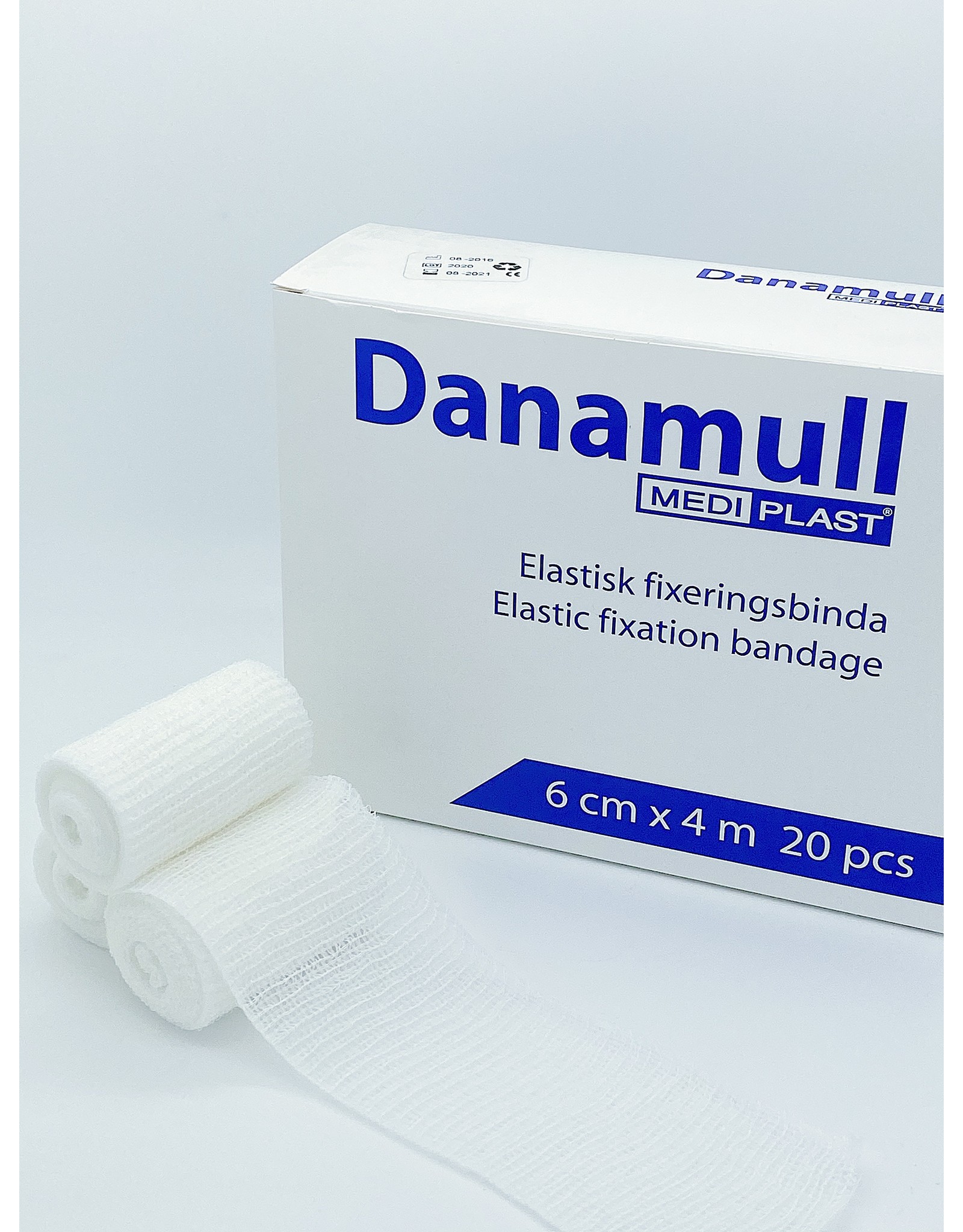 Mediplast Danamull Elastisch Gaasverband 6cm x 4m - Doos 20 Stuks