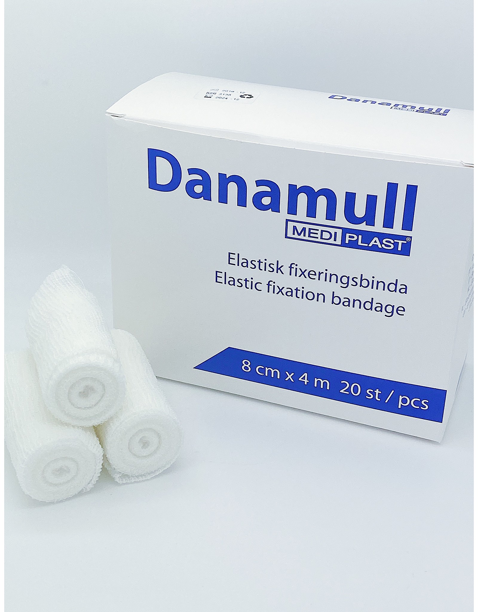 Mediplast Danamull Elastic Fixation Bandage 6cm x 4m - Box with 20 rolls