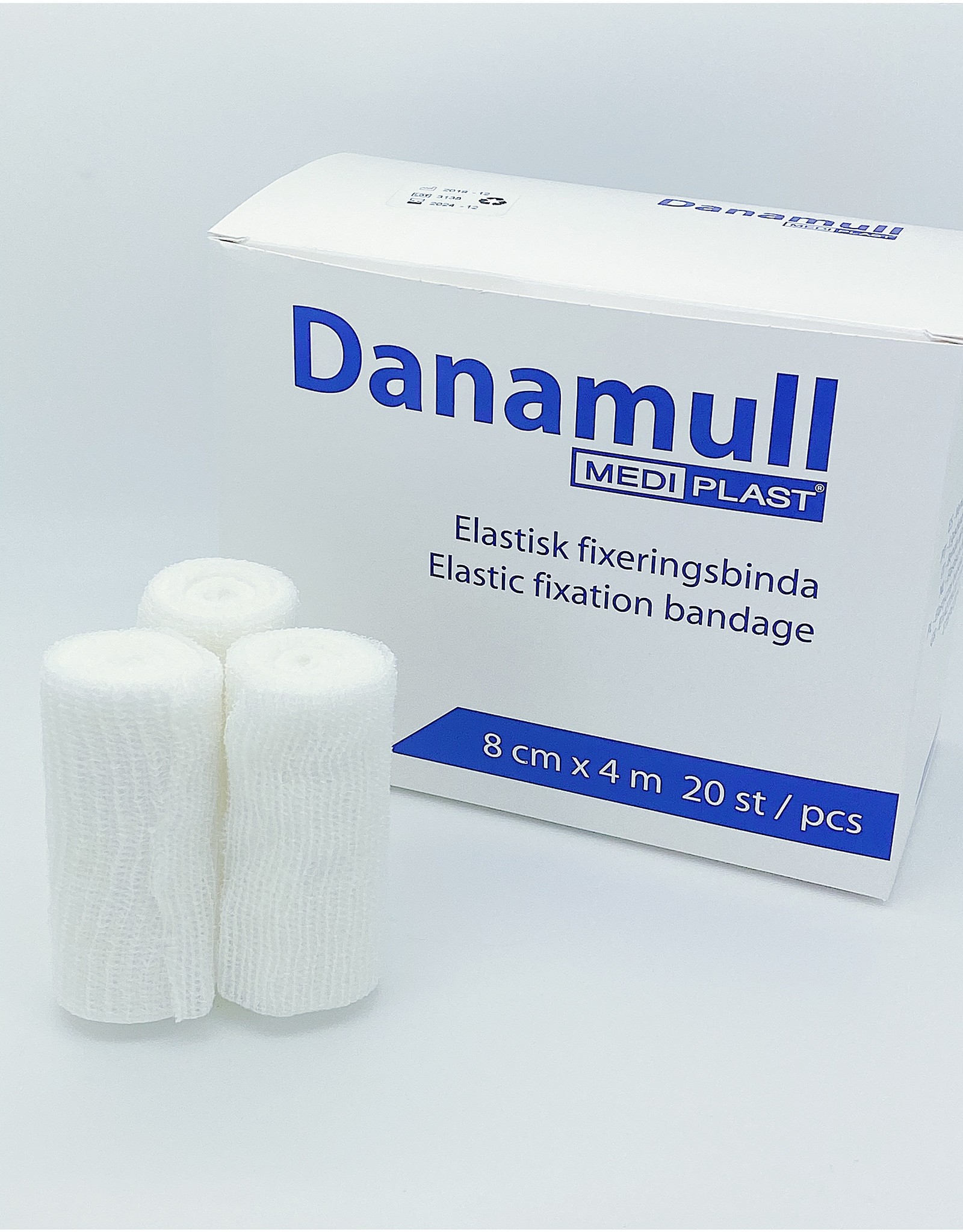 Mediplast Danamull Elastisch Gaasverband 8cm x 4m - Doos 20 Stuks