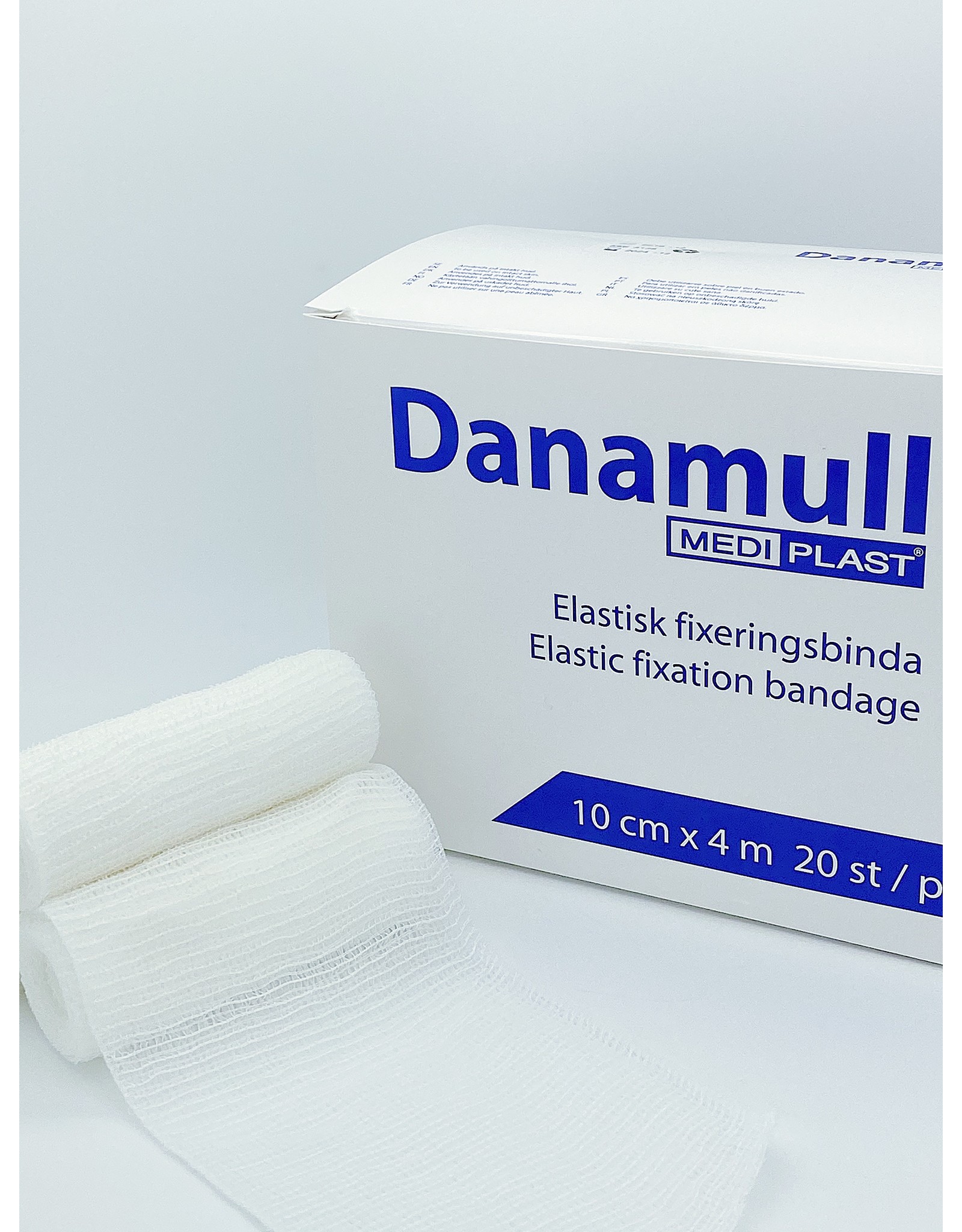 Mediplast Danamull Elastic Fixation Bandage 10cm x 4m- Box with 20 rolls