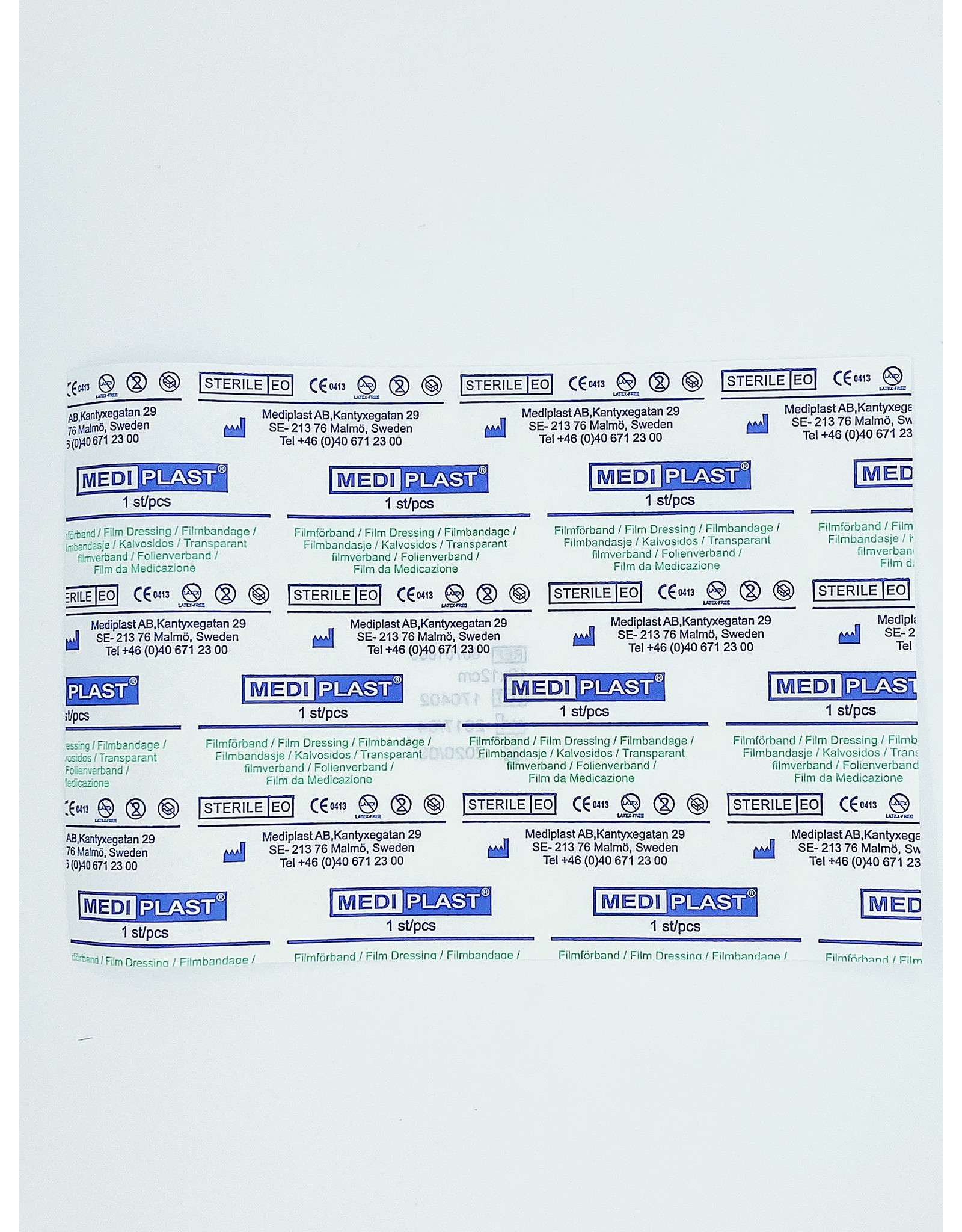 Mediplast Mediplast Waterafstotend Filmverband 10cm x 12cm - Doos 50 Stuks