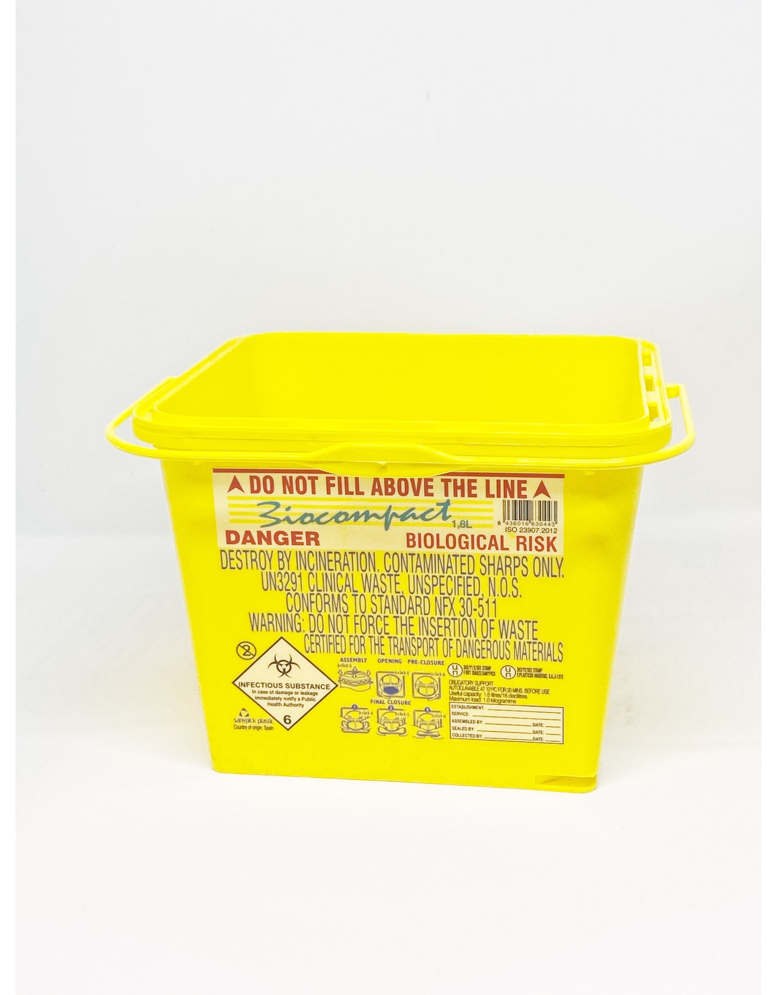 Sanypick Sanypick Biocompact Sharps Container 1,8 Liters