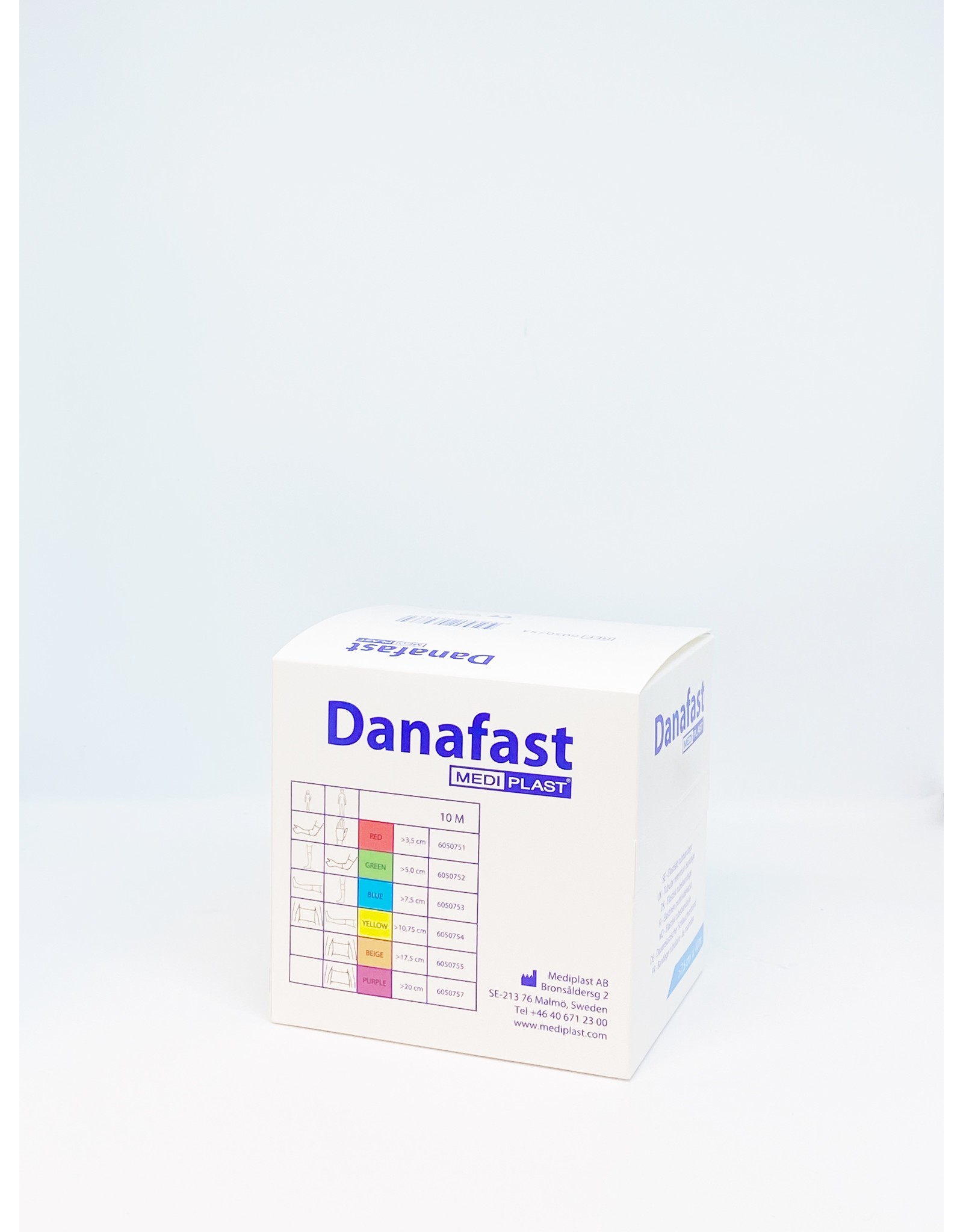 Mediplast Danafast Buisverband Single-way stretch 7.5cm x 10m - benen, armen en dijen