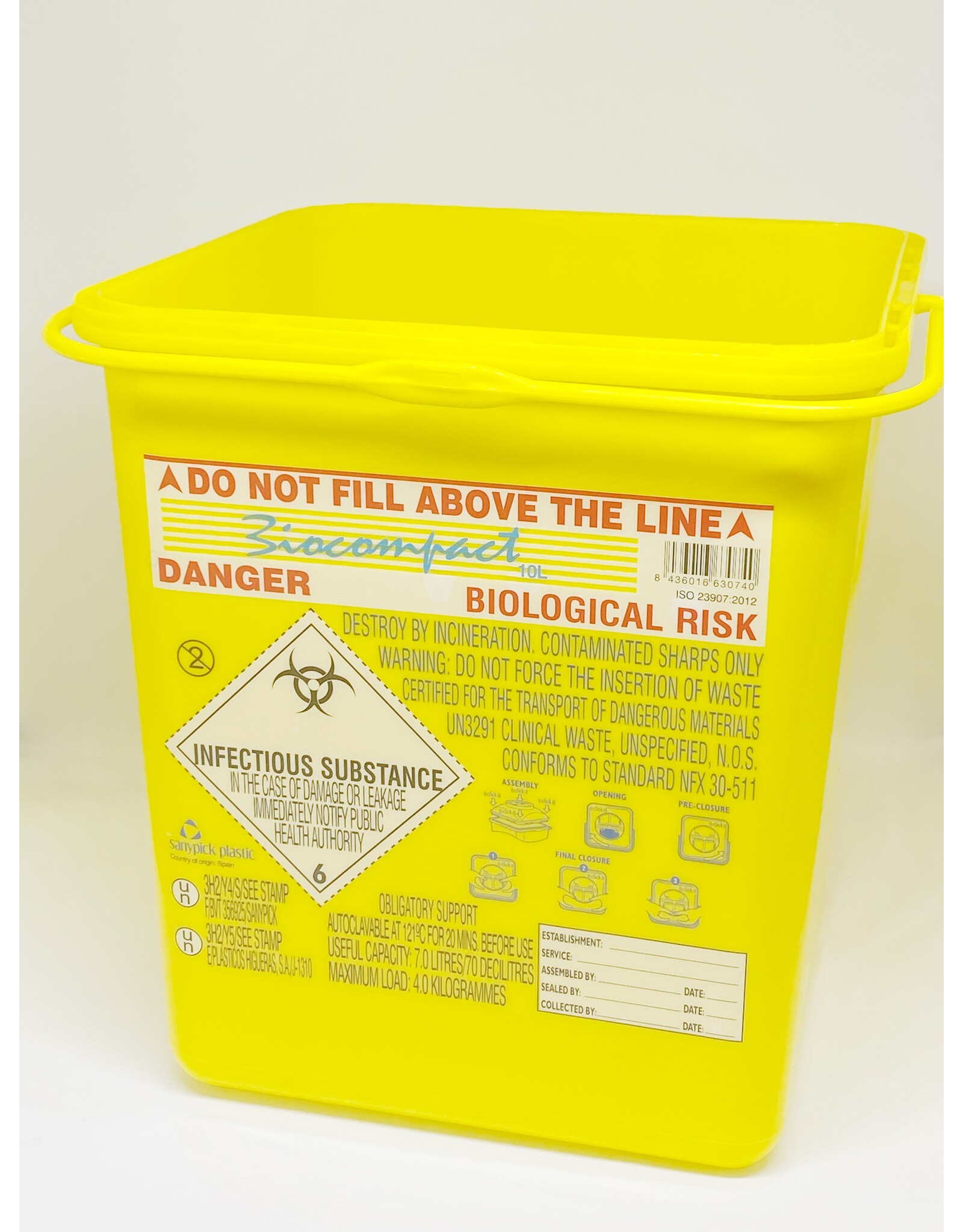 Sanypick Sanypick biocompact naaldencontainer 10 liter