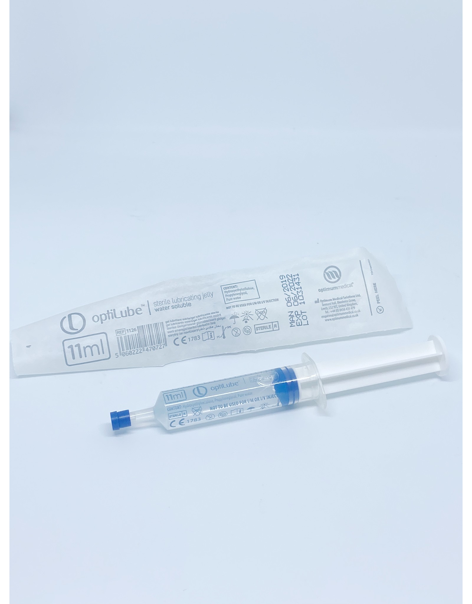 Optimum Optilube sterile lubricating jelly 11ml Syringe