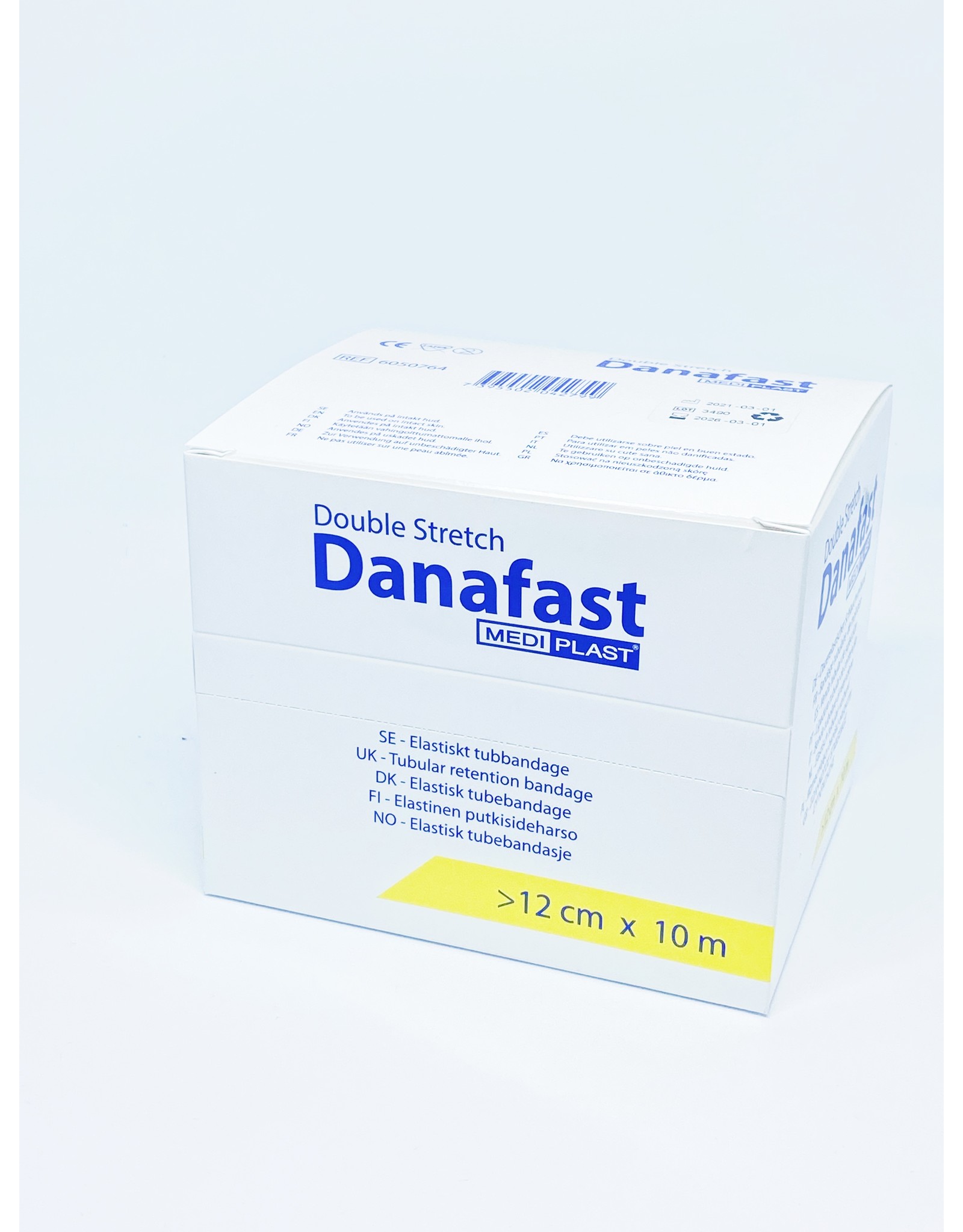 Mediplast Danafast Tubular Bandage Double stretch 12cm x 10m - small trunks and large thighs