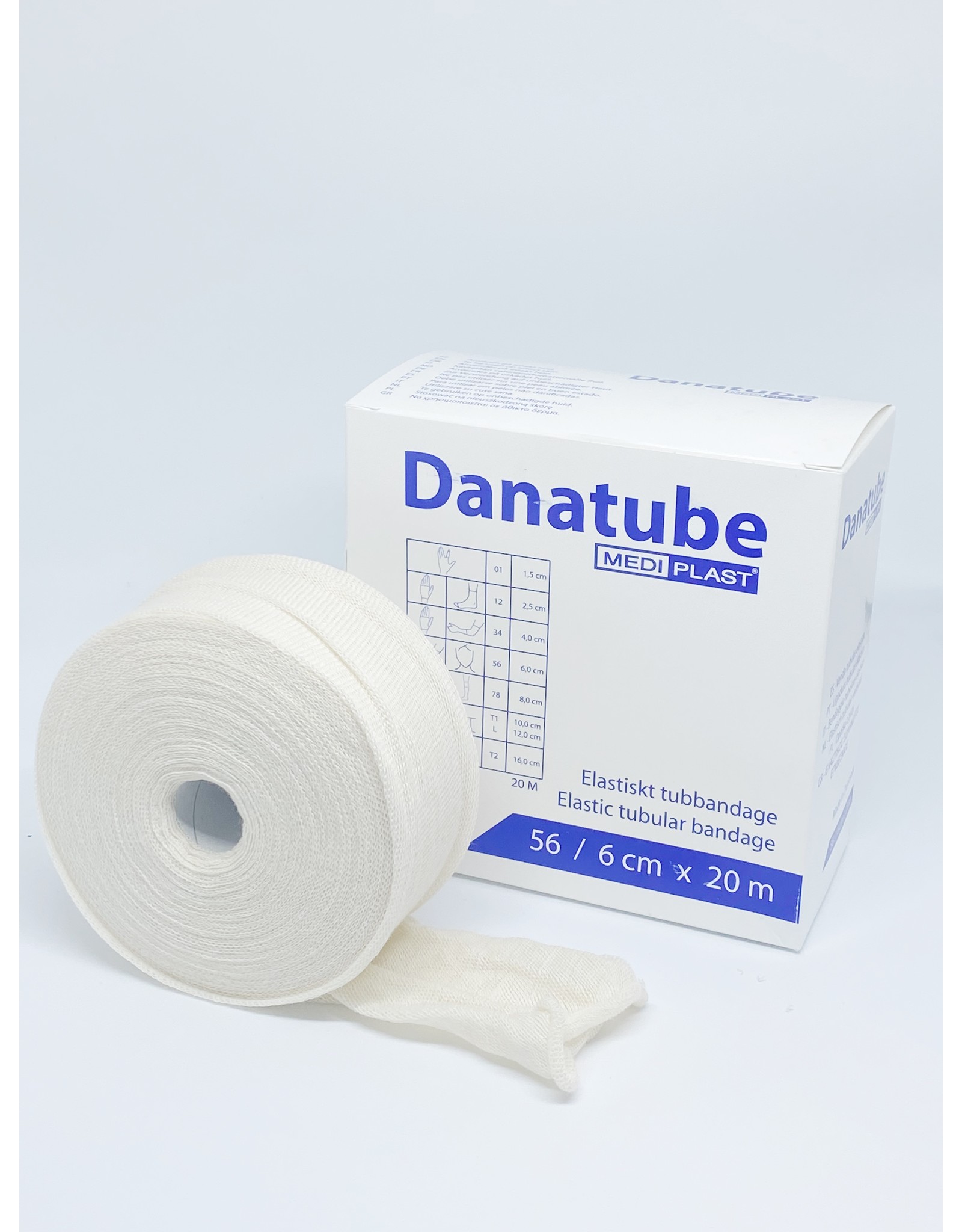Mediplast Danatube Elastisch Buisverband 5,6cm x 20m - Elleboog en Hoofd
