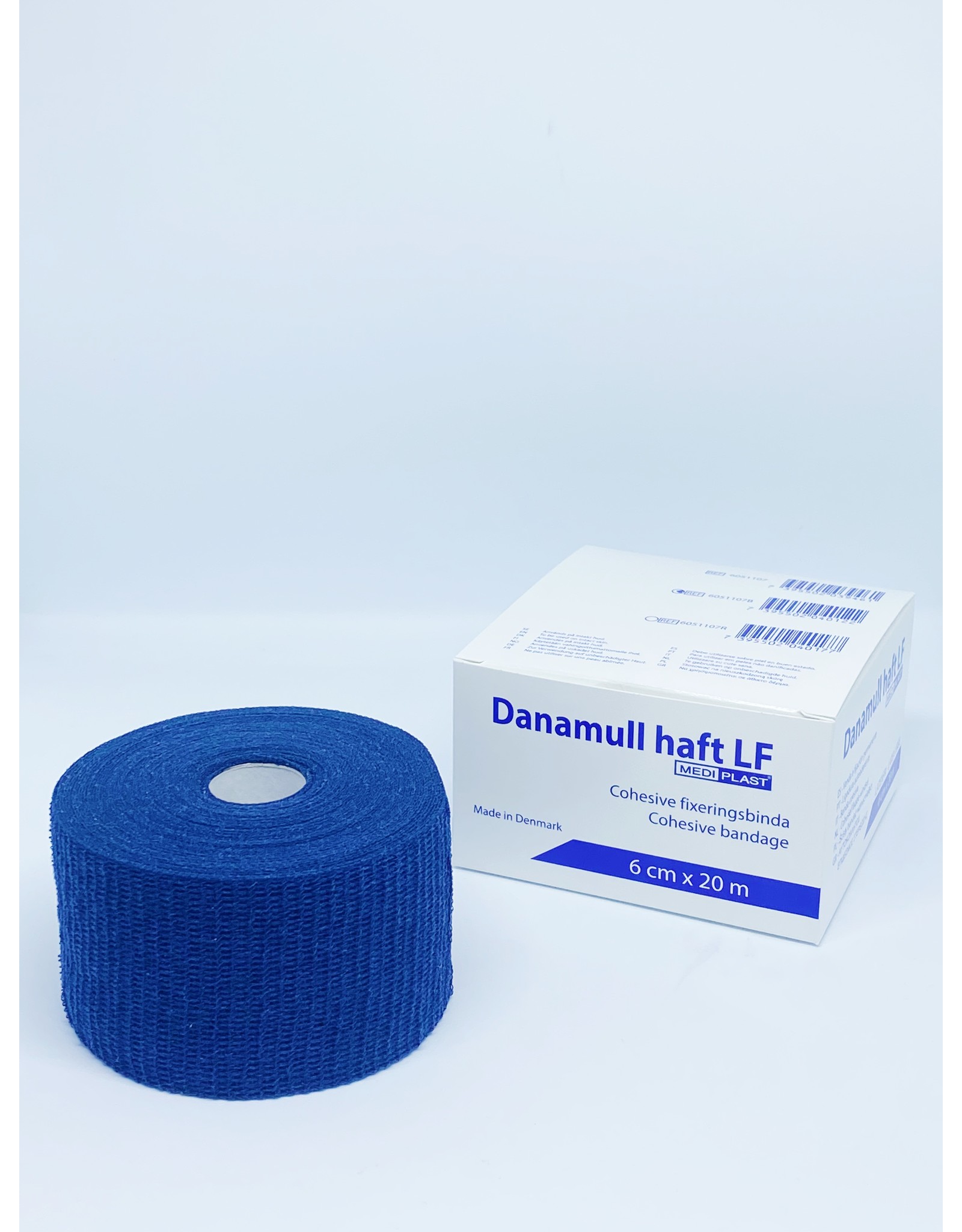 Mediplast Danamull-Haft Cohesive Bandage Blue 6cm x 20m