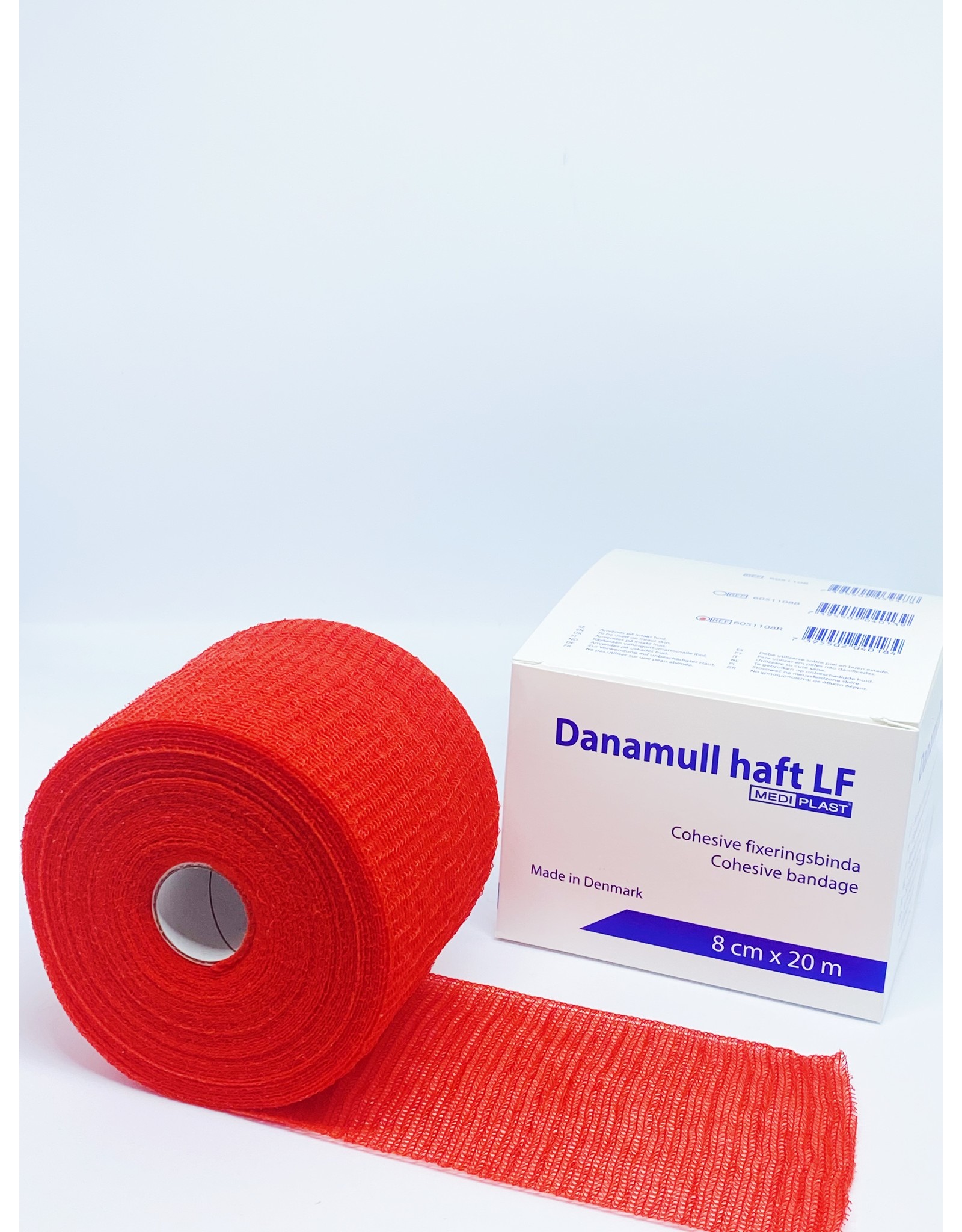 Mediplast Danamull Haft Zelfklevend Fixatiewindsel Rood 8cm x 20m