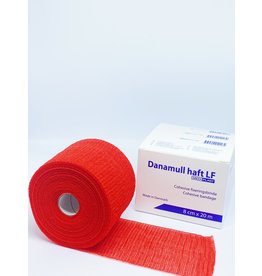 Mediplast 8cm x 20m  Cohesive Fixation Bandage Red