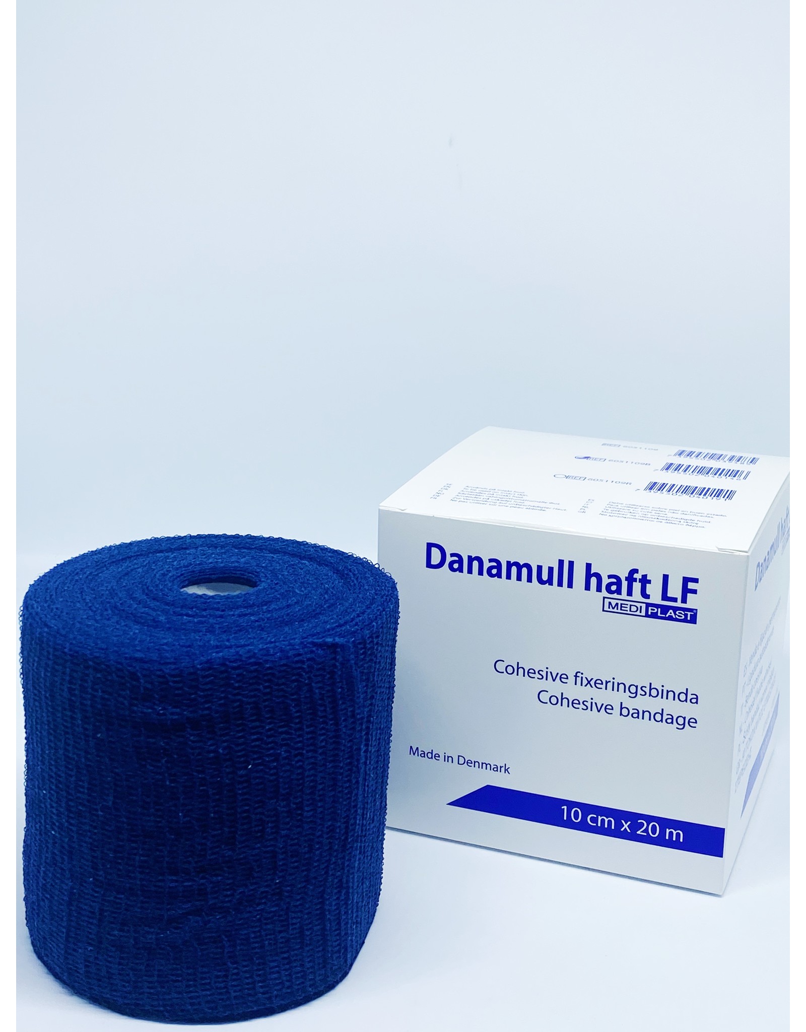 Mediplast Danamull-Haft Cohesive Bandage blue 10cm x 20m