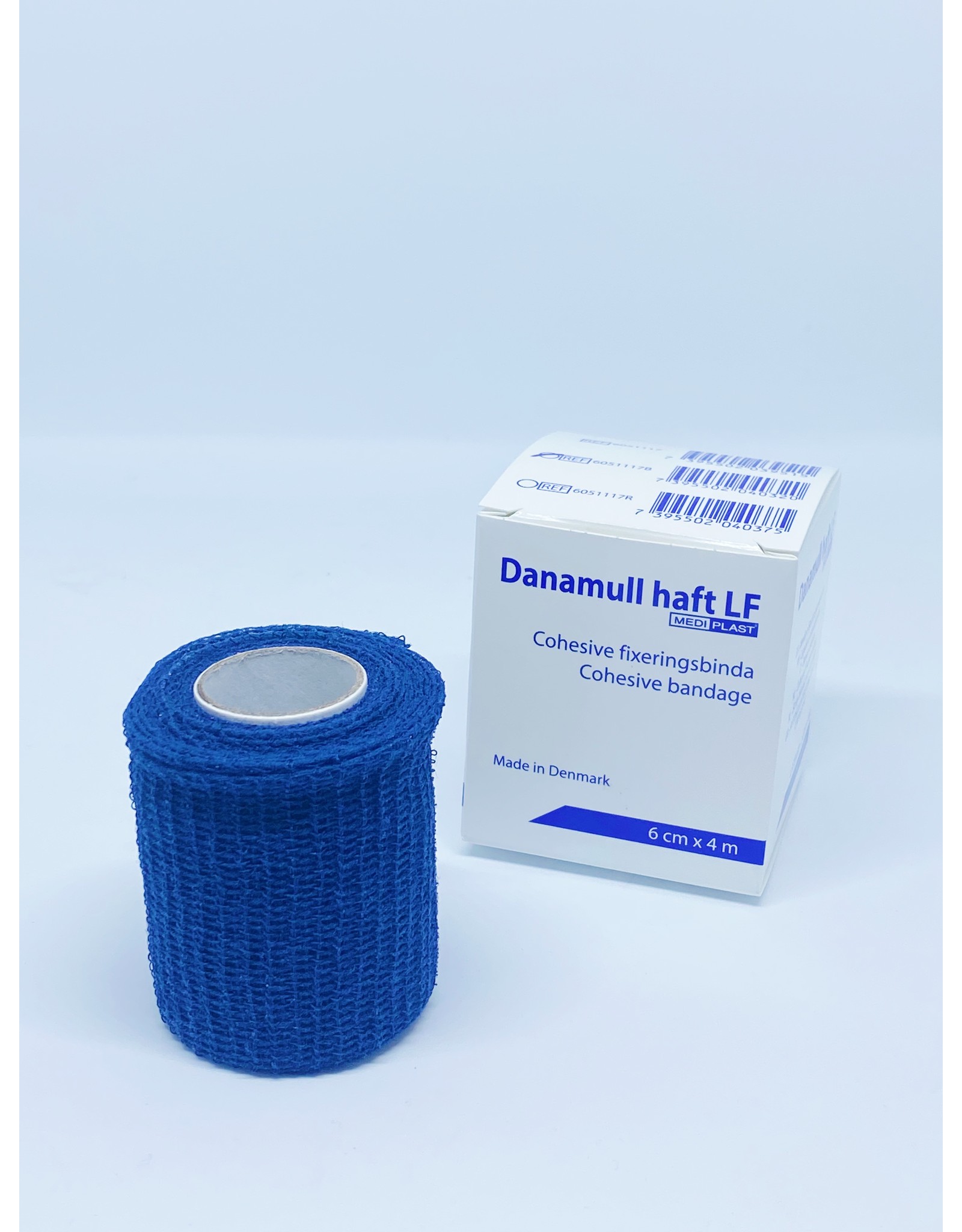 Mediplast Danamull-Haft Cohesive Bandage Blue 6cm x 4m