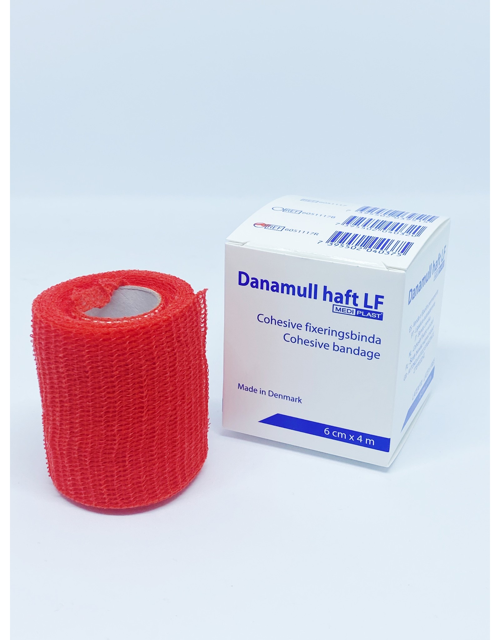 Mediplast Danamull Haft Zelfklevend Fixatiewindsel rood 6cm x 4m