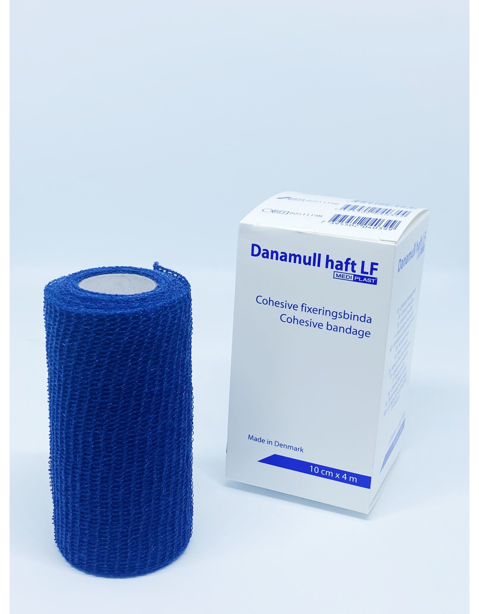 Mediplast Danamull-Haft Cohesive Bandage Blue 10cm x 4m