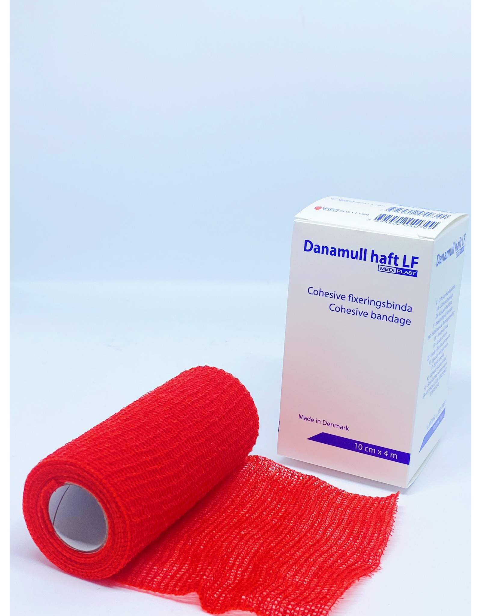 Mediplast Danamull-Haft Cohesive Bandage Red 10cm x 4m