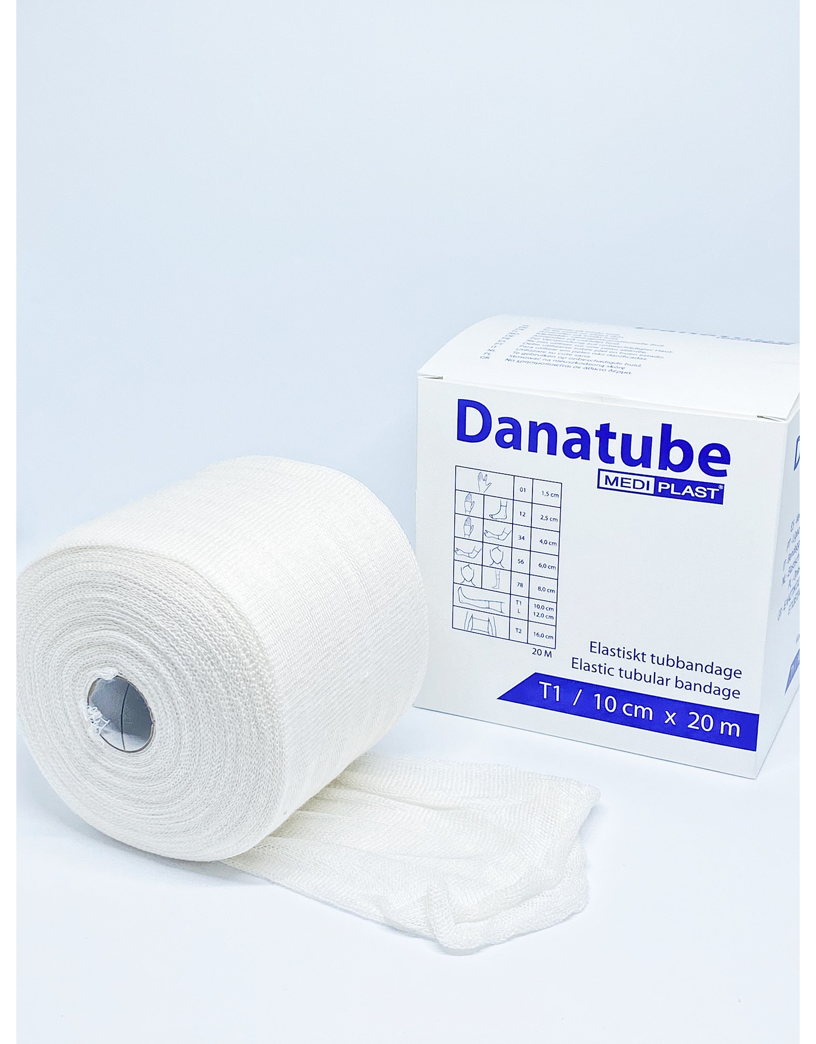 Mediplast Danatube bamboe Elastisch Buisverband 10cm x 20m - Hoofd en Kinderromp