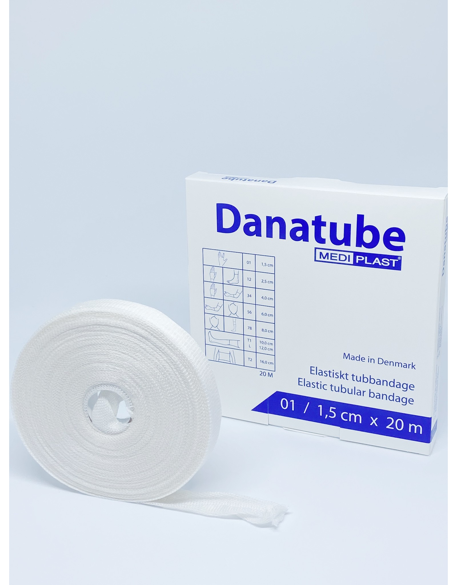 Mediplast Danatube bamboo Tubular Gauze 1,5cm x 20m - Fingers and Toes