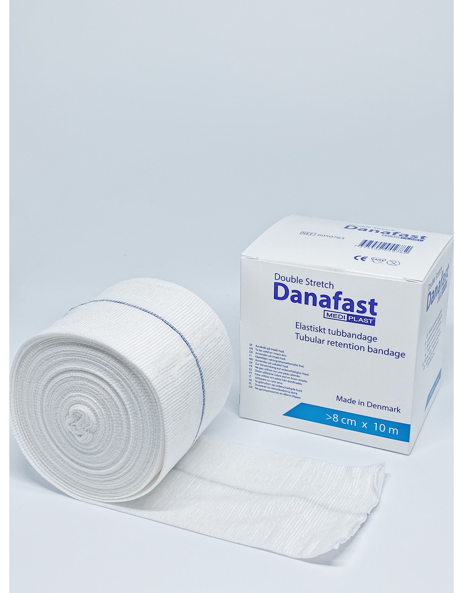 Mediplast Danafast Buisverband 7.5cm x 10m Double Stretch - benen, armen en dijen