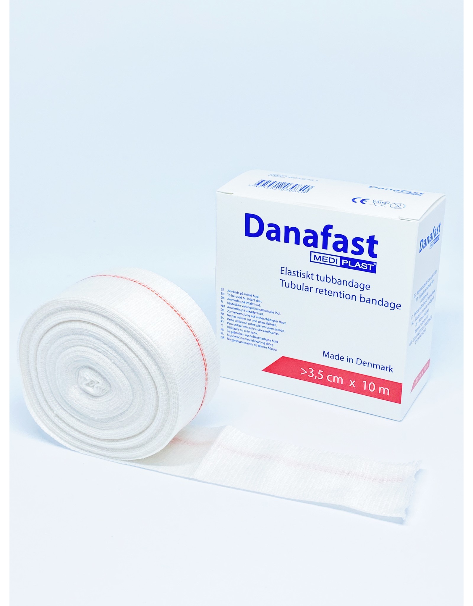 Mediplast Danafast Buisverband Single-way stretch 3.5cm x 10m - hand, pols en onderarm