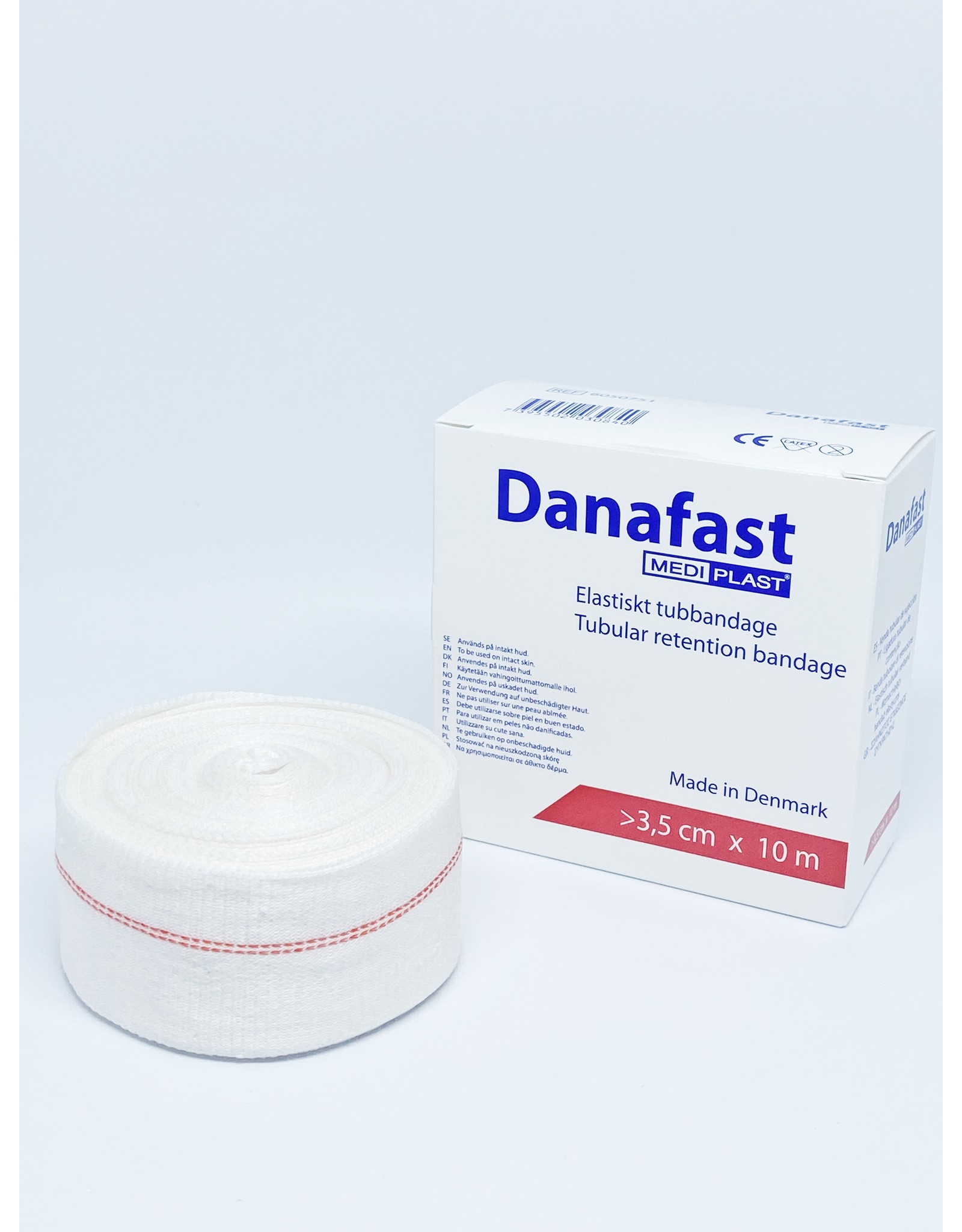 Mediplast Danafast Buisverband Single-way stretch 3.5cm x 10m - hand, pols en onderarm