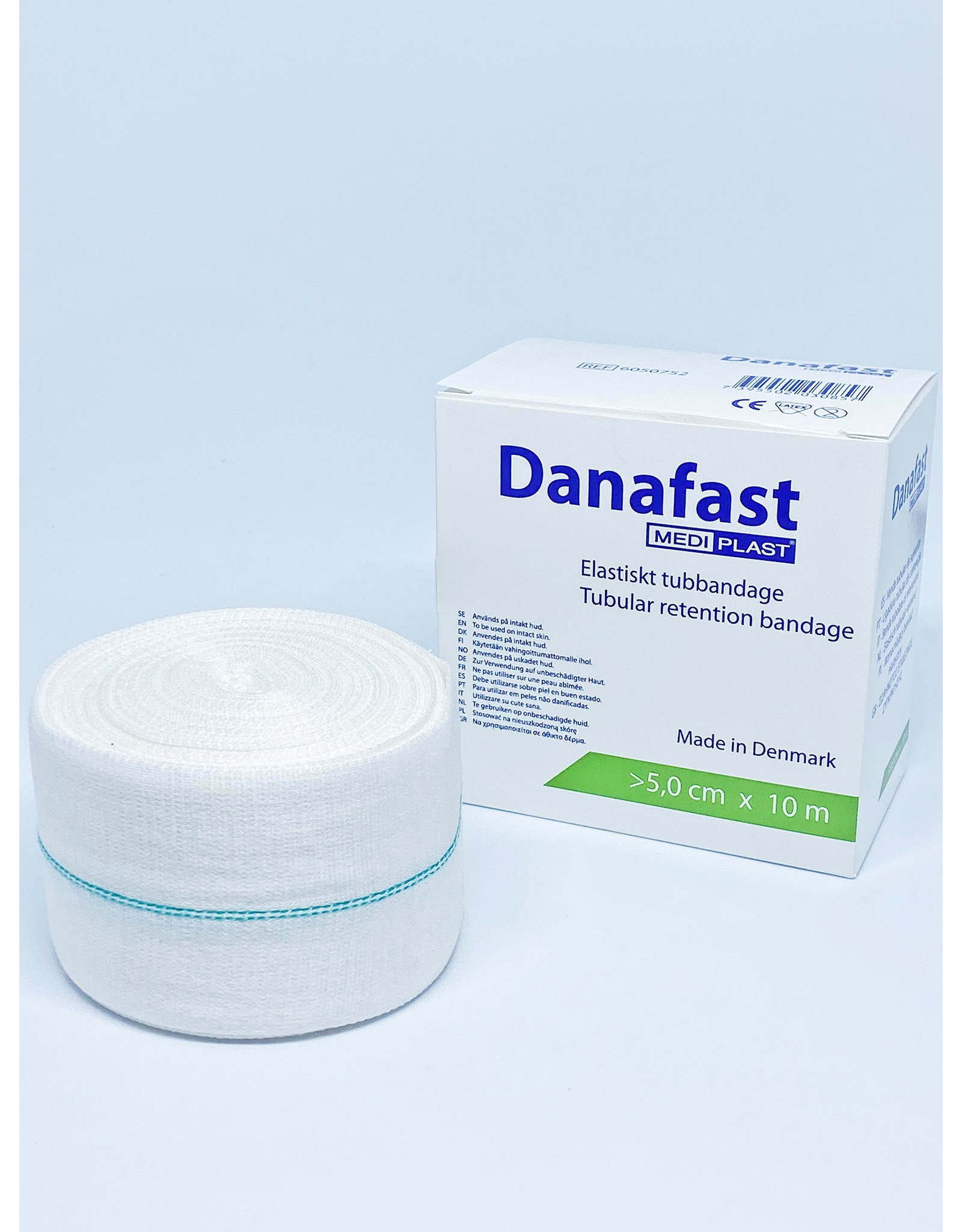 Mediplast Danafast Buisverband Single-way stretch 5.5cm x 10m - voeten, handen, armen en kleine benen