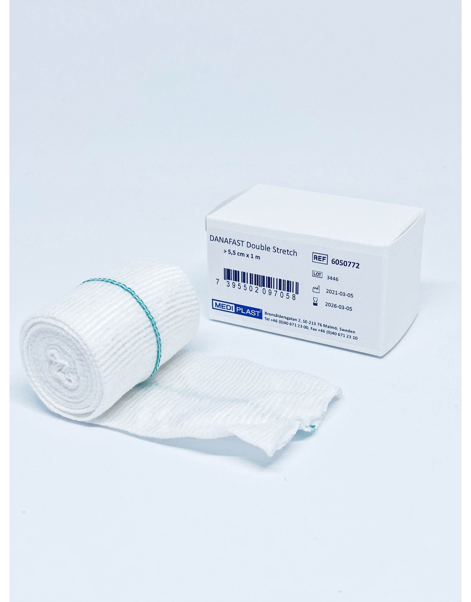 Mediplast Danafast Buisverband Double stretch >5,5cm x 1m voeten, handen, armen en kleine benen