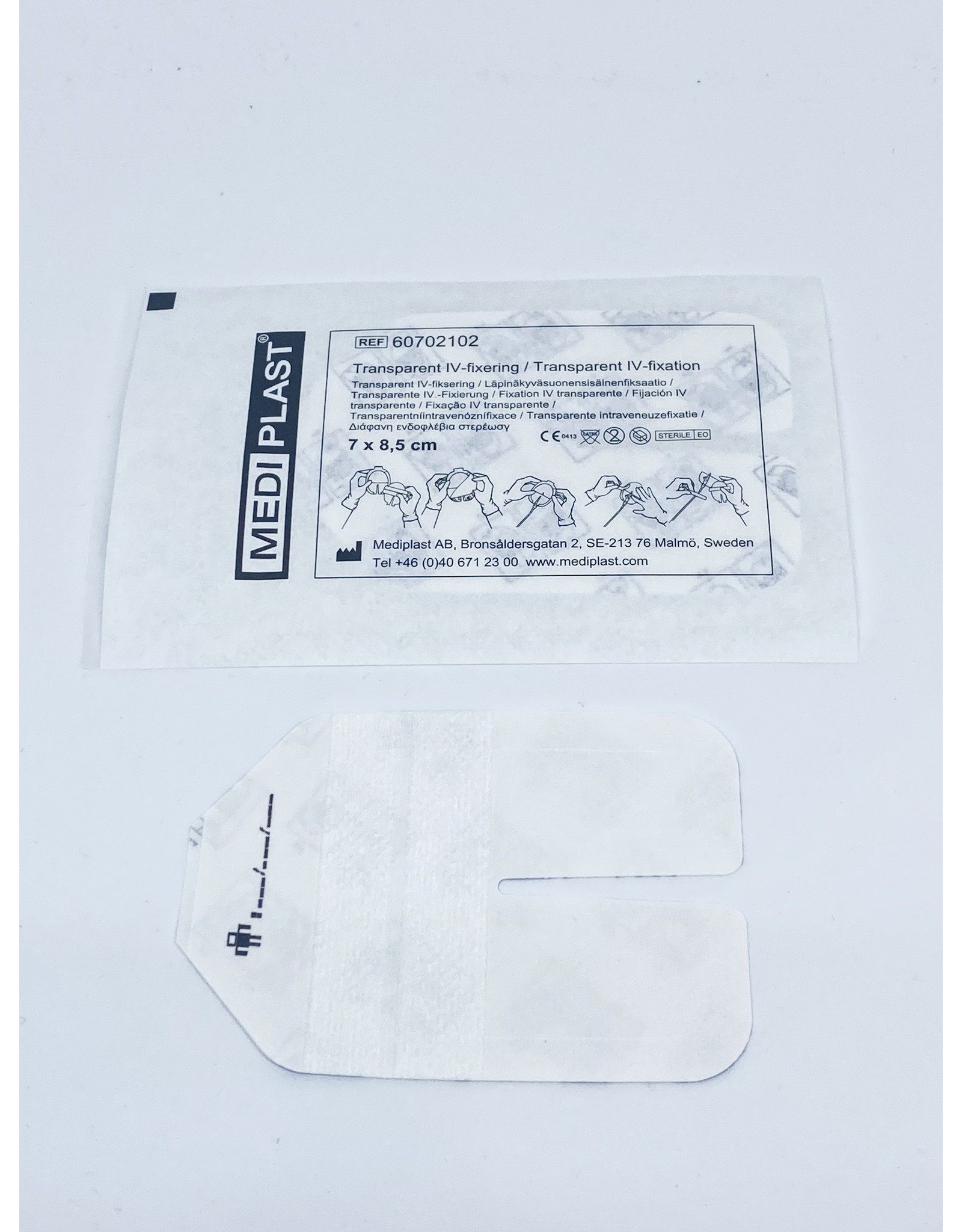 Mediplast Mediplast Transparent IV fixation 7 x 8,5cm